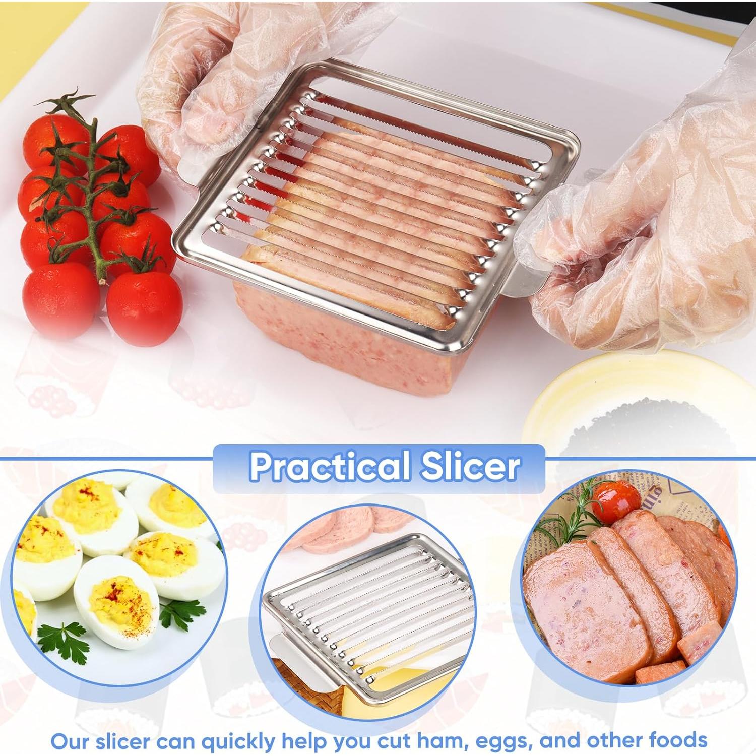 Kit de Molde para Musubi DIMVKA con Cortador de SPAM Antiadherente