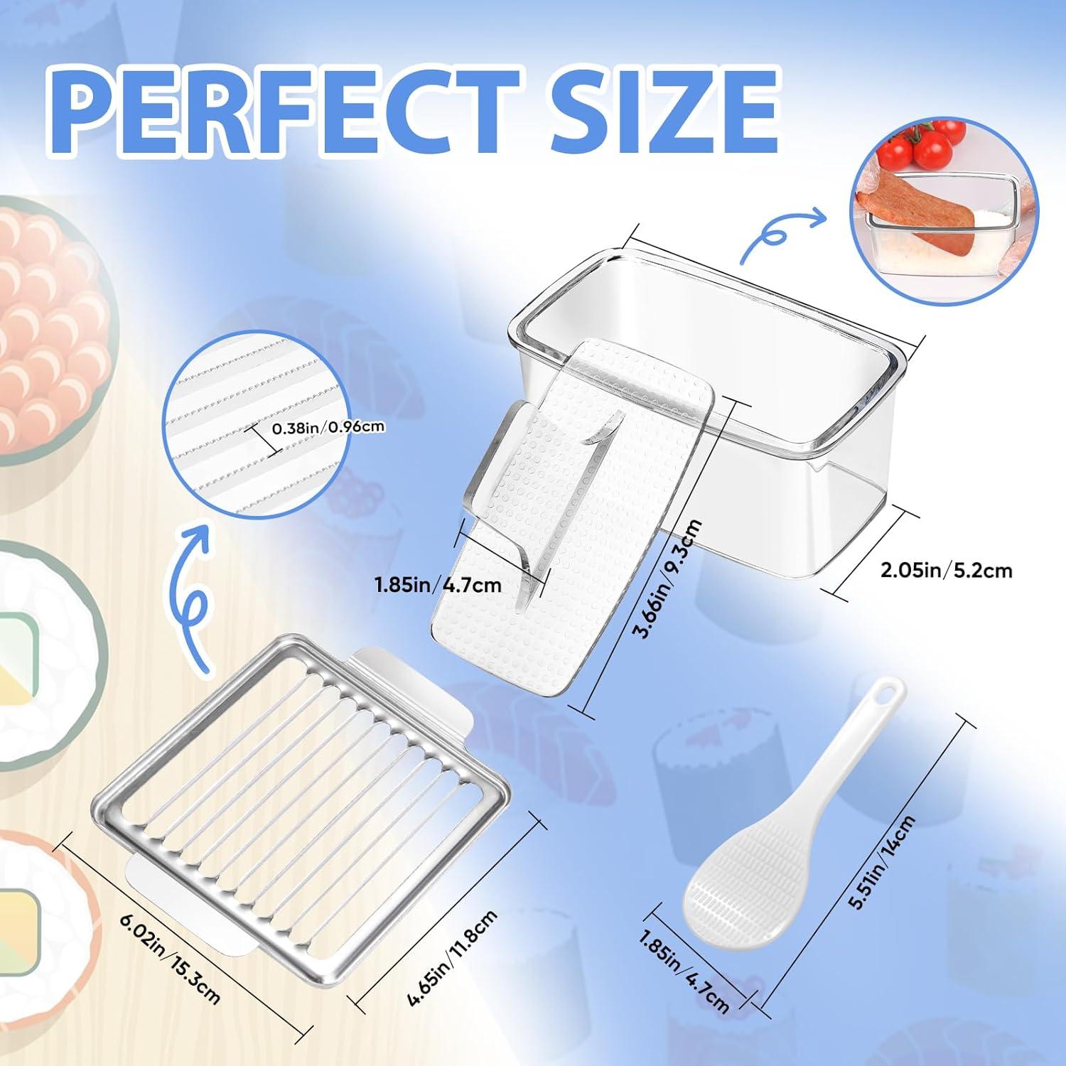 Kit de Molde para Musubi DIMVKA con Cortador de SPAM Antiadherente