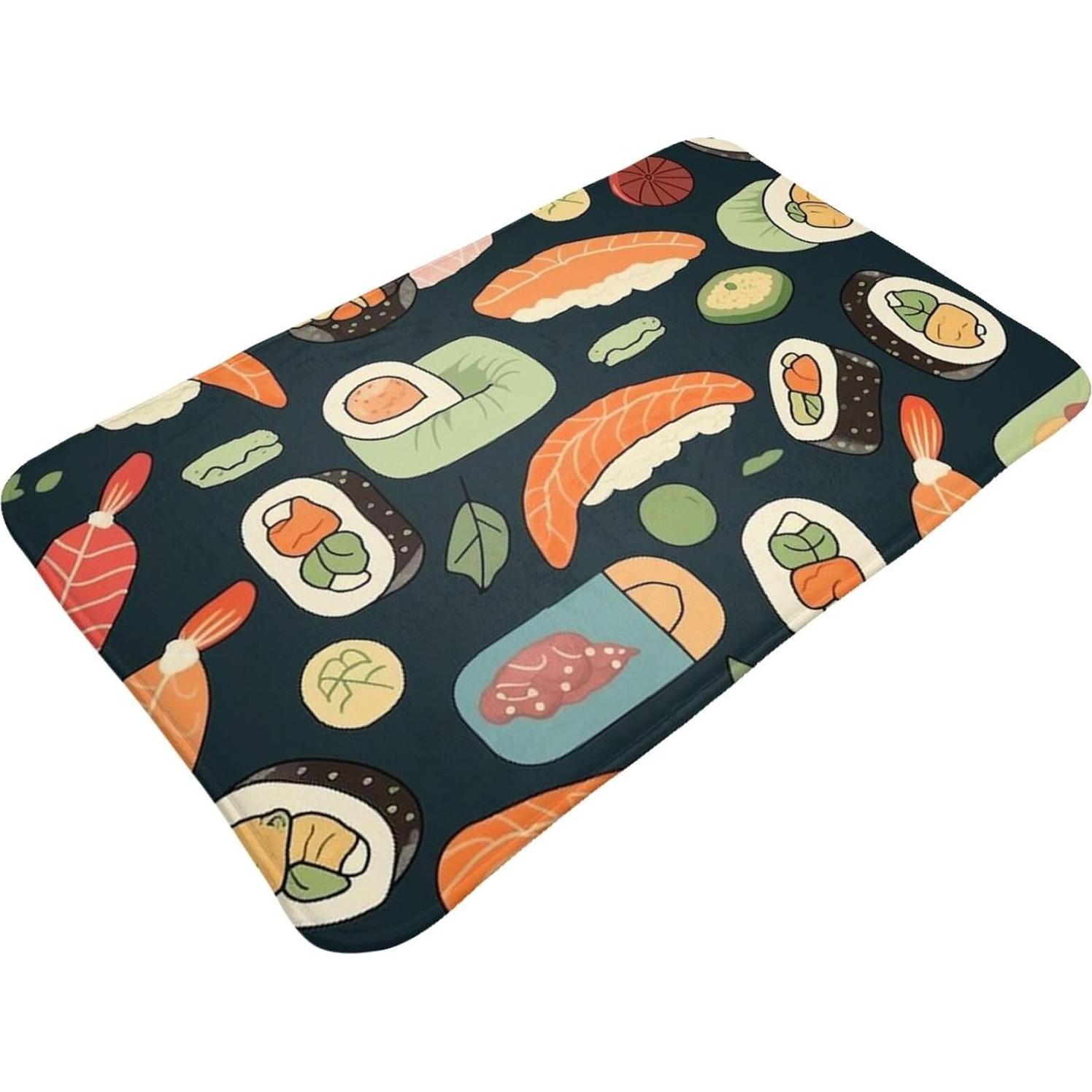 Alfombra de Entrada LKWSCGHM 49.5x80 cm Antideslizante Floral