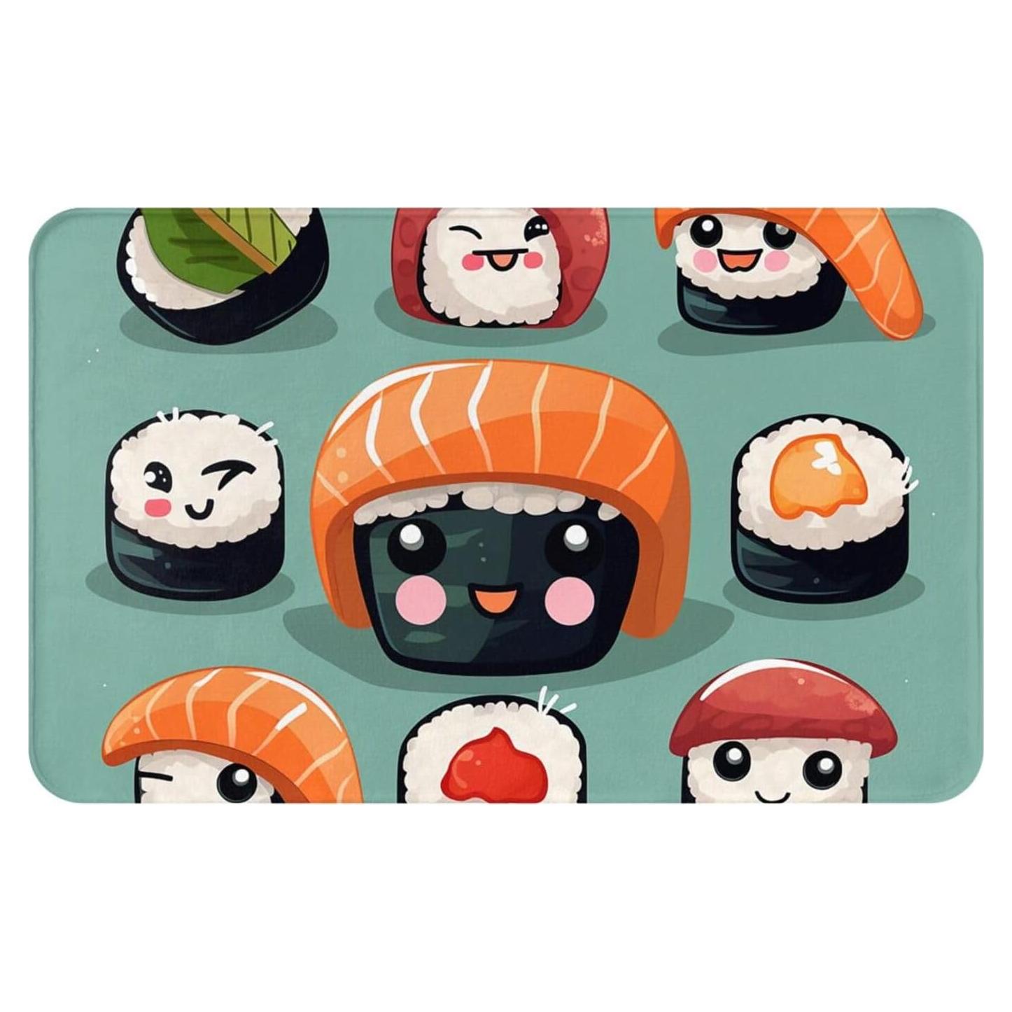 Alfombra de Entrada LKWSCGHM 49.5x80cm Antideslizante Floral