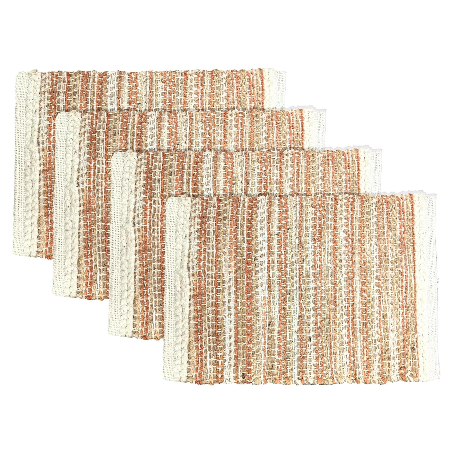 Conjunto de 4 Manteles Individuales Hausattire 33x48 cm Jute