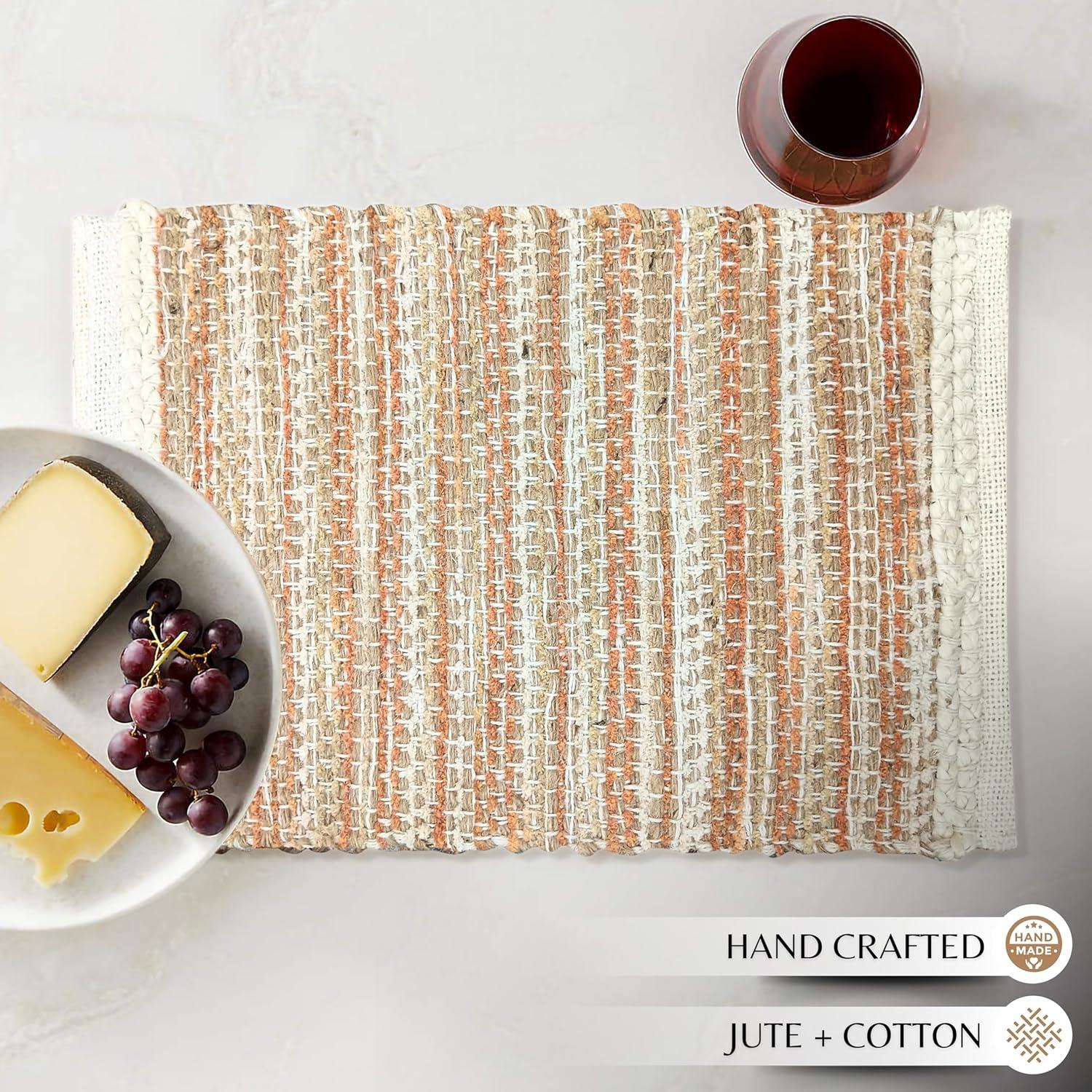 Conjunto de 4 Manteles Individuales Hausattire 33x48 cm Jute