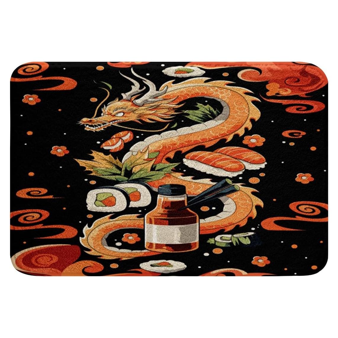 Alfombrilla de Baño Feelyou Dragón 50cm x 81cm Antideslizante