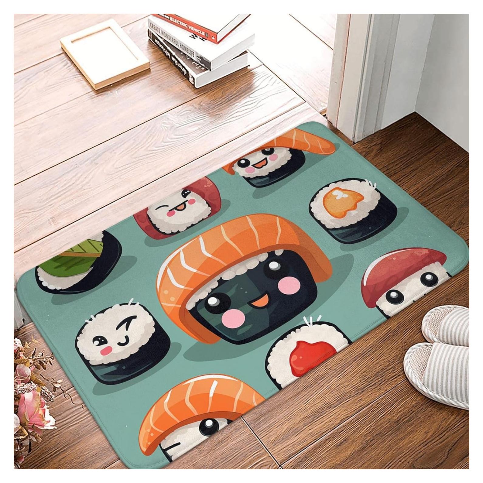 Alfombra de Entrada LKWSCGHM 60x40 cm Antideslizante Absorbente