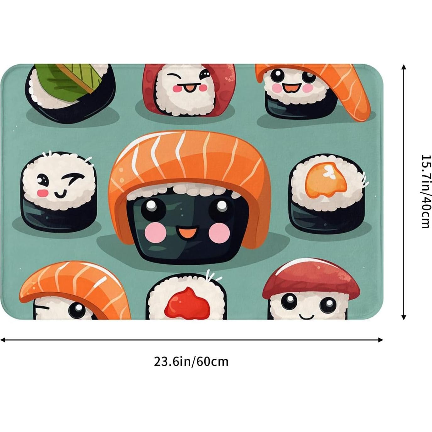 Alfombra de Entrada LKWSCGHM 60x40 cm Antideslizante Absorbente