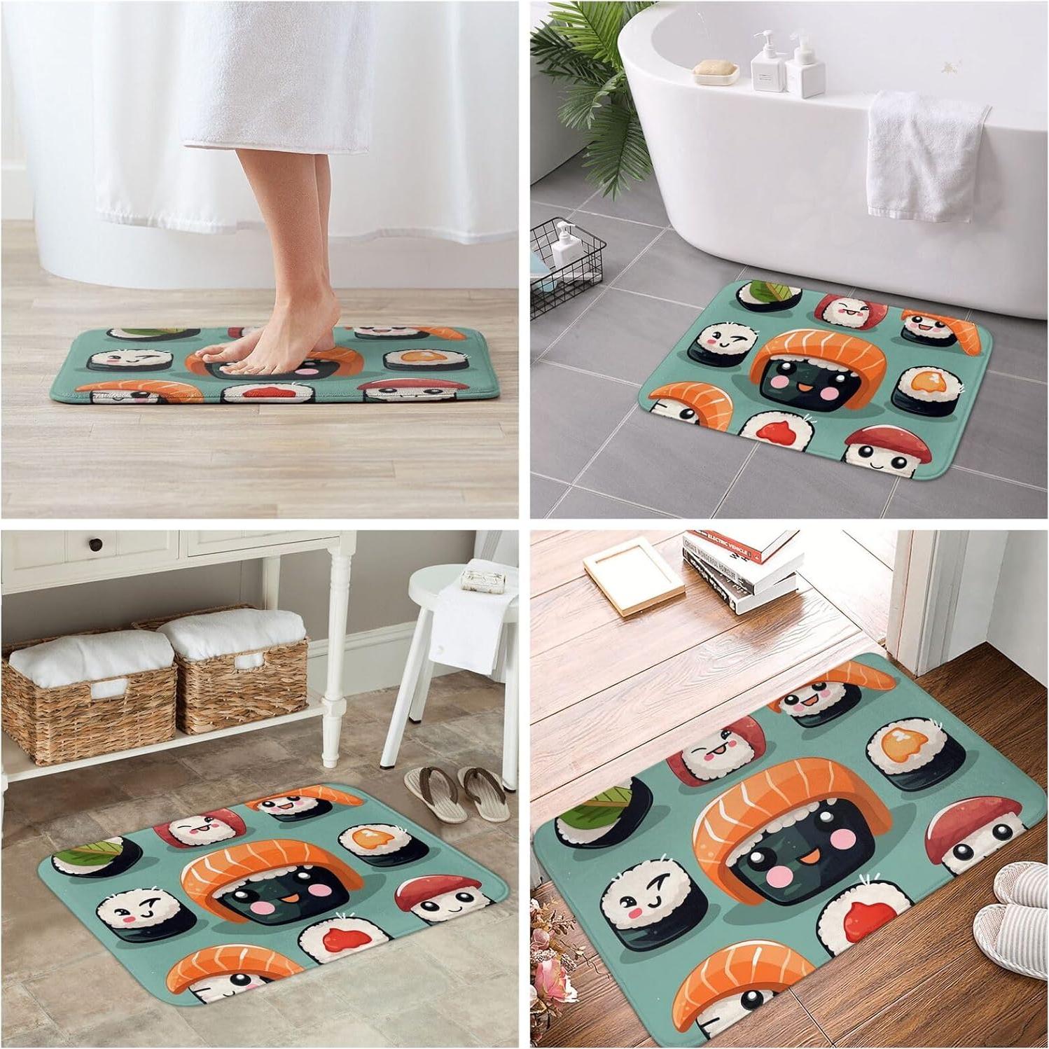 Alfombra de Entrada LKWSCGHM 60x40 cm Antideslizante Absorbente