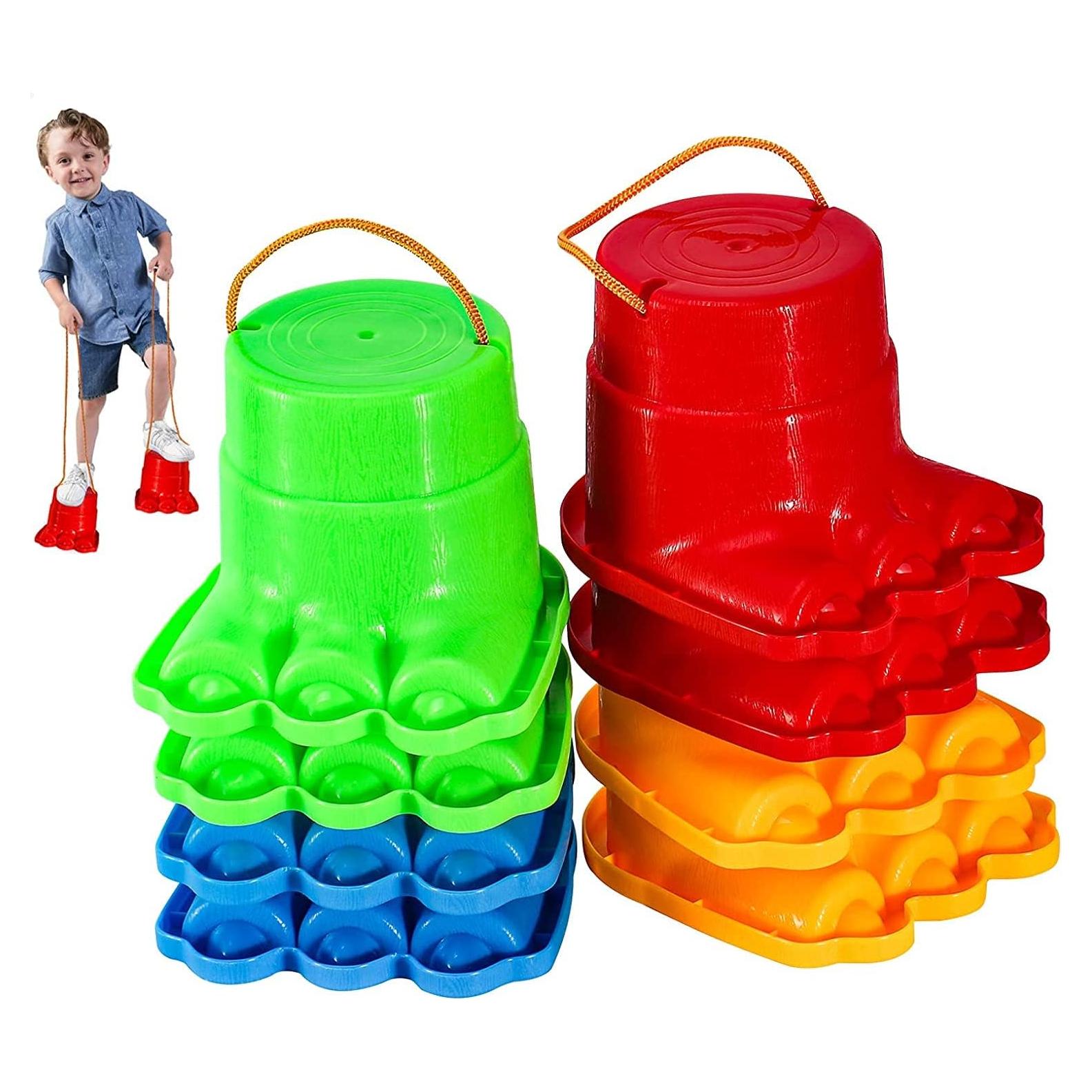 Zancos de Equilibrio IROO para Niños, 4 Pares Coloridos