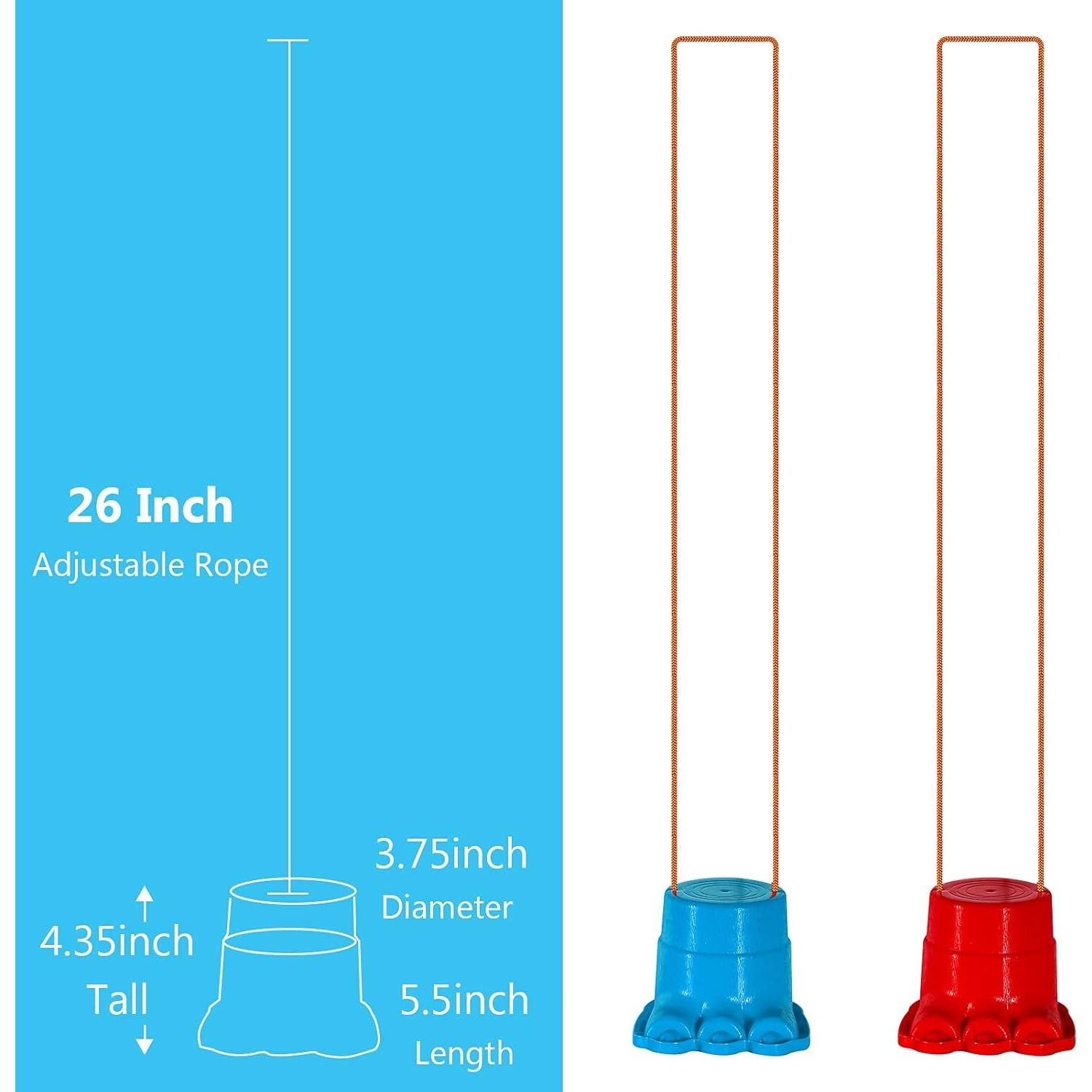 Zancos de Equilibrio IROO para Niños, 4 Pares Coloridos