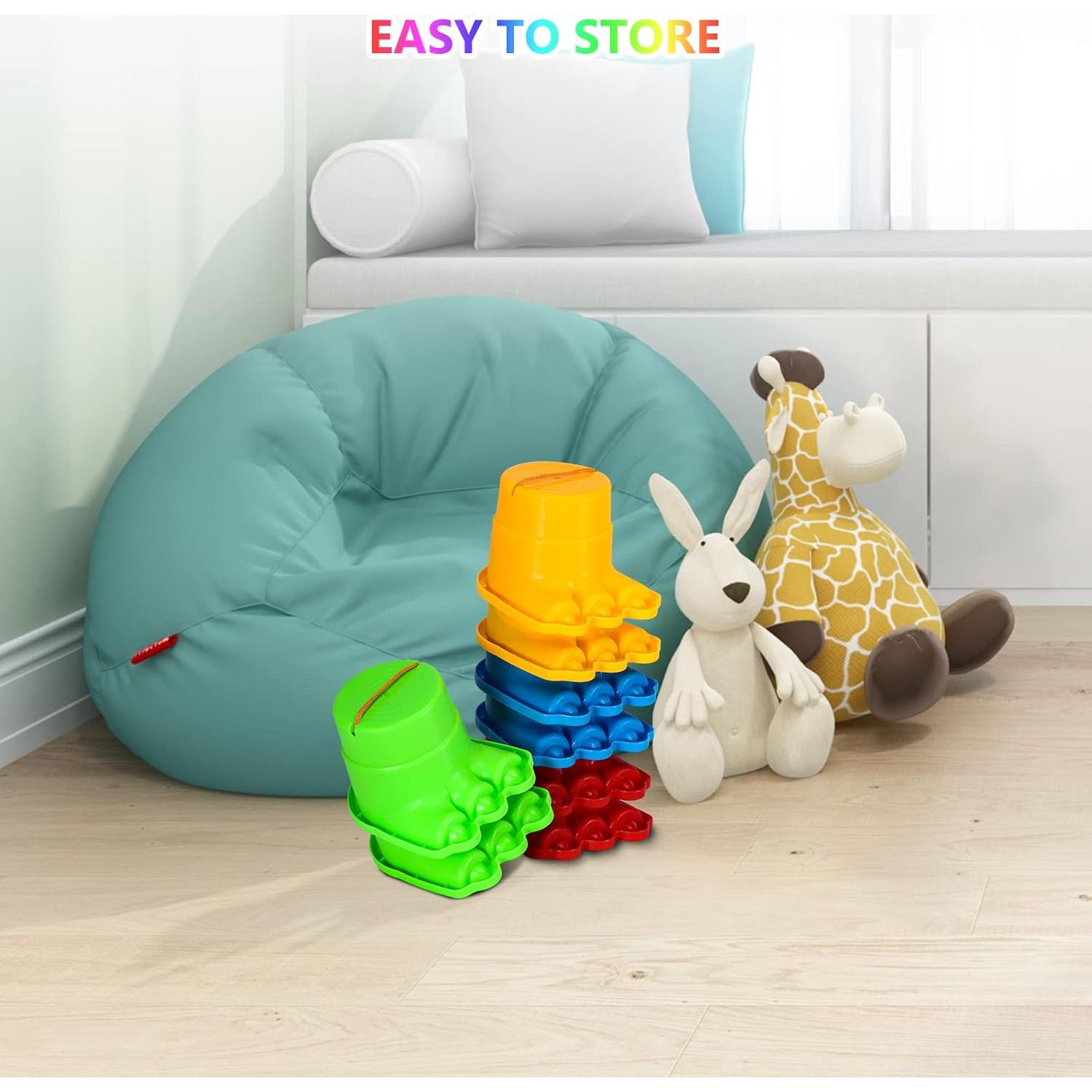 Zancos de Equilibrio IROO para Niños, 4 Pares Coloridos