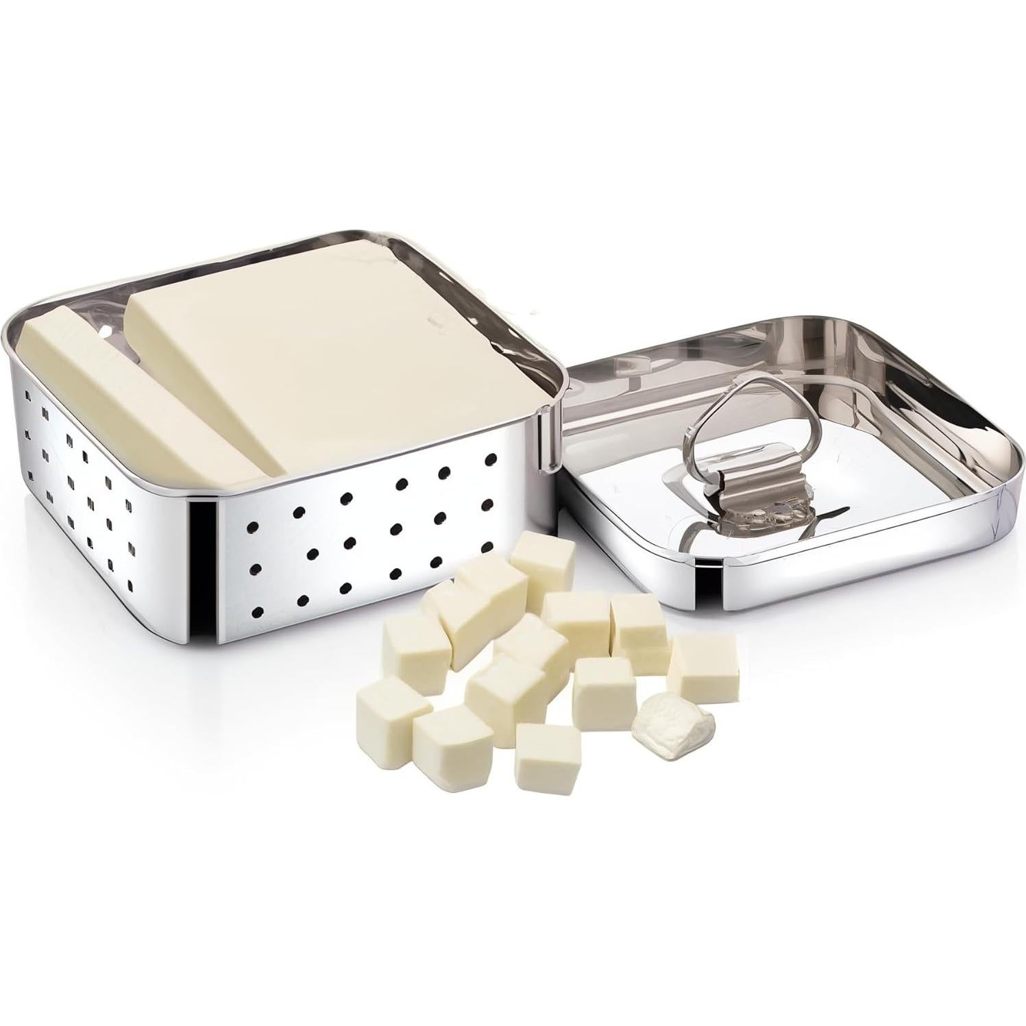Molde para hacer paneer y tofu TruekartDeals 450ml acero inoxidable
