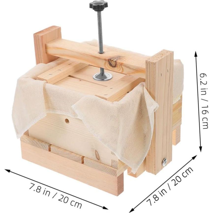 Molde de Tofu Luxshiny 20x20 cm Prensa Cuajada de Frijol