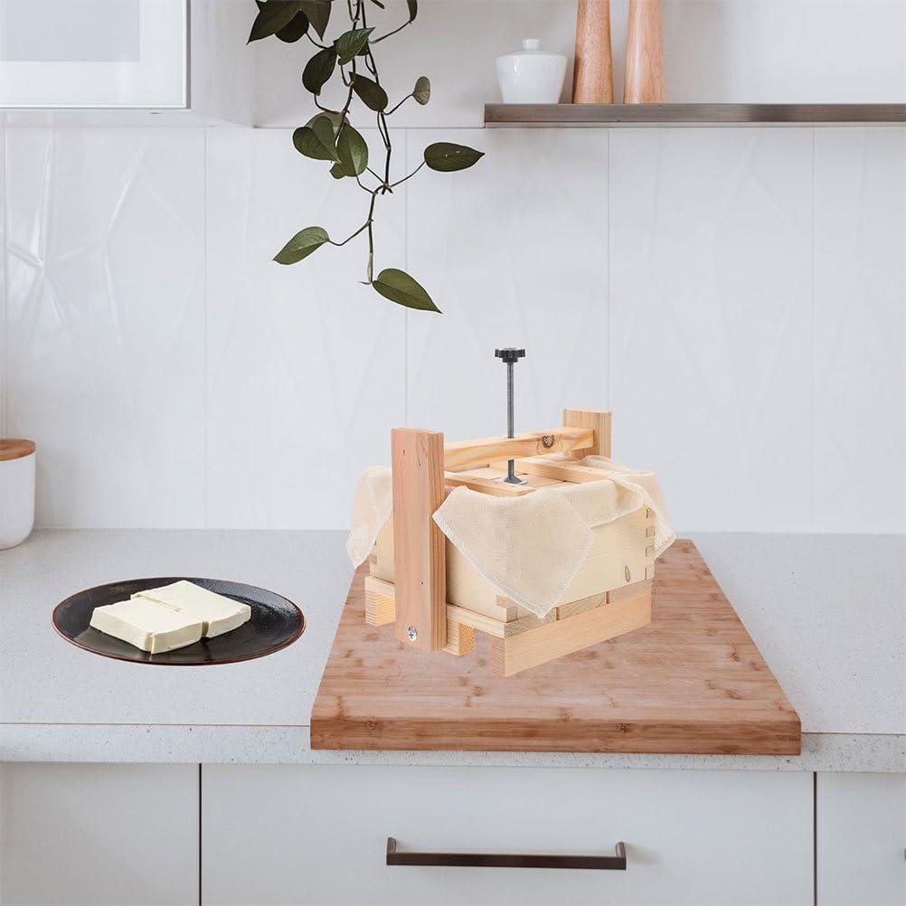 Molde de Tofu de Madera PRETYZOOM 20x20x16 cm