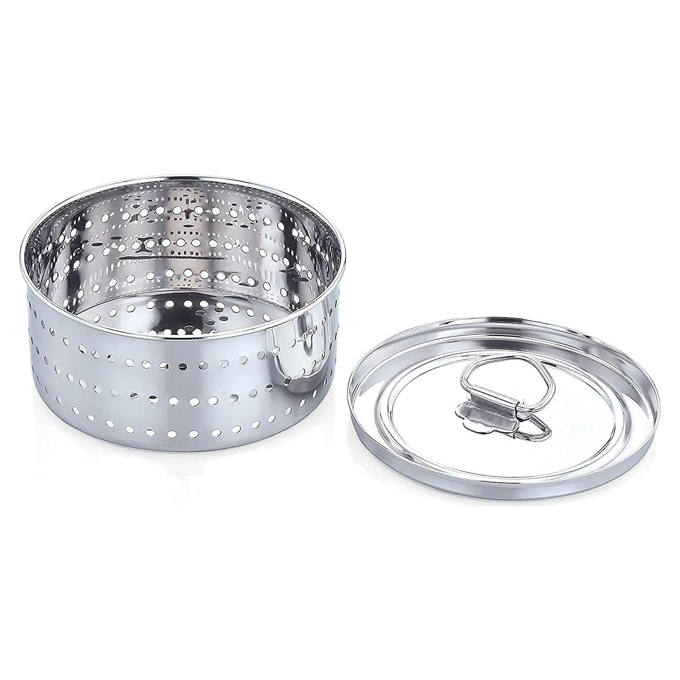 Molde Redondo de Acero Inoxidable para Queso y Tofu 350ml