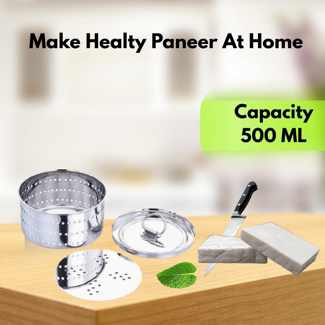 Molde Redondo de Acero Inoxidable para Queso y Tofu 350ml