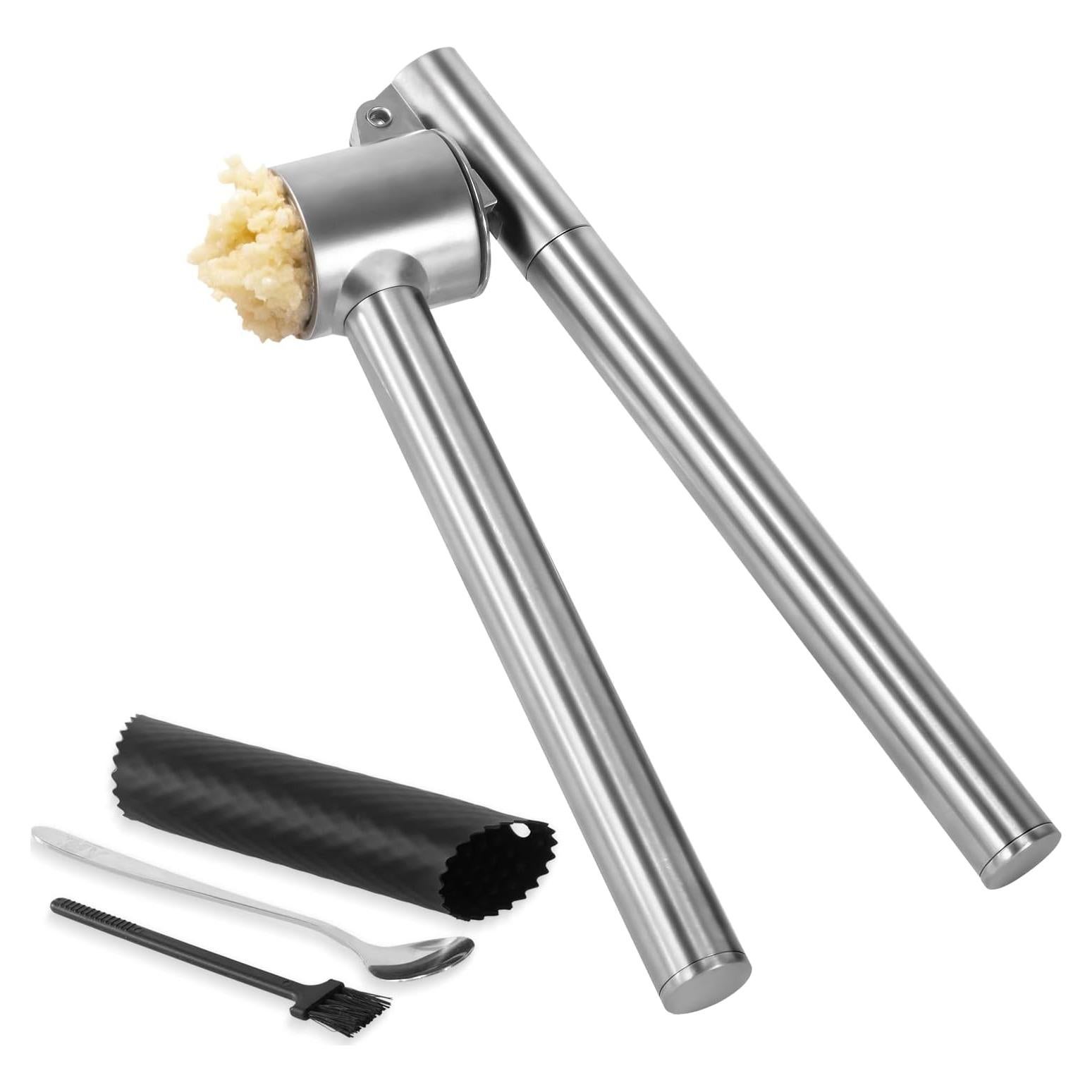 Prensa de Ajo Mempedont Acero Inoxidable con Accesorios