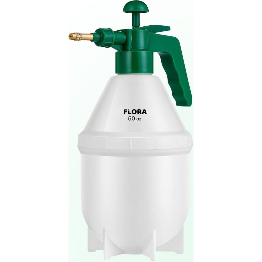 Pulverizador de Jardín Flora 1.5L con Boquilla Ajustable Verde