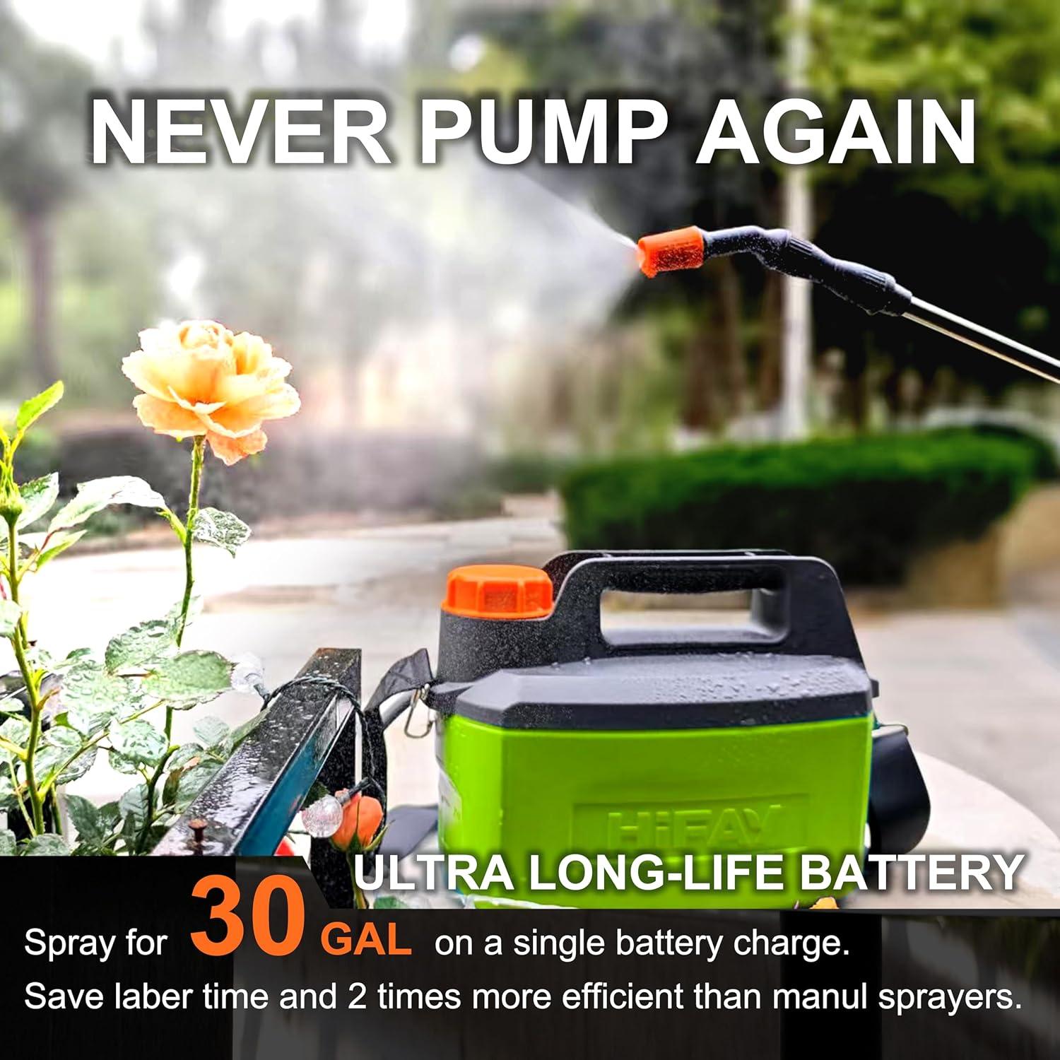 Pulverizador Eléctrico HIFAY ES4-PRO 4L Batería 4000mAh Verde