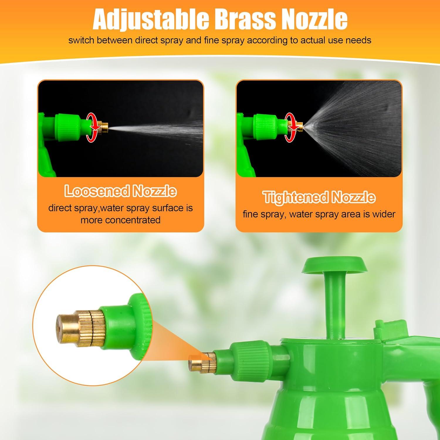 4 Pulverizadores de Mano TREEHAC 0.95L Ajustable Jardín