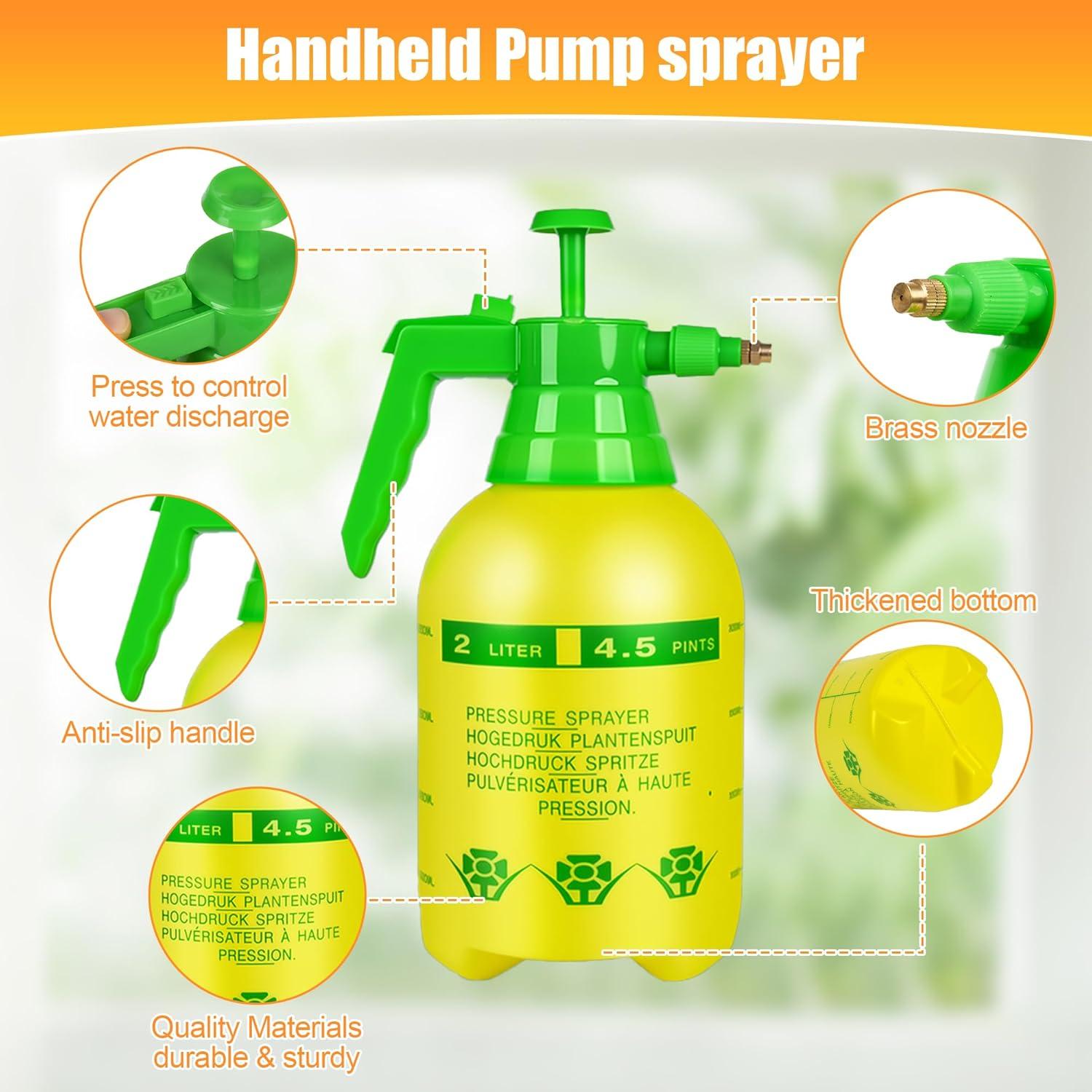 4 Pulverizadores de Mano TREEHAC 0.95L Ajustable Jardín