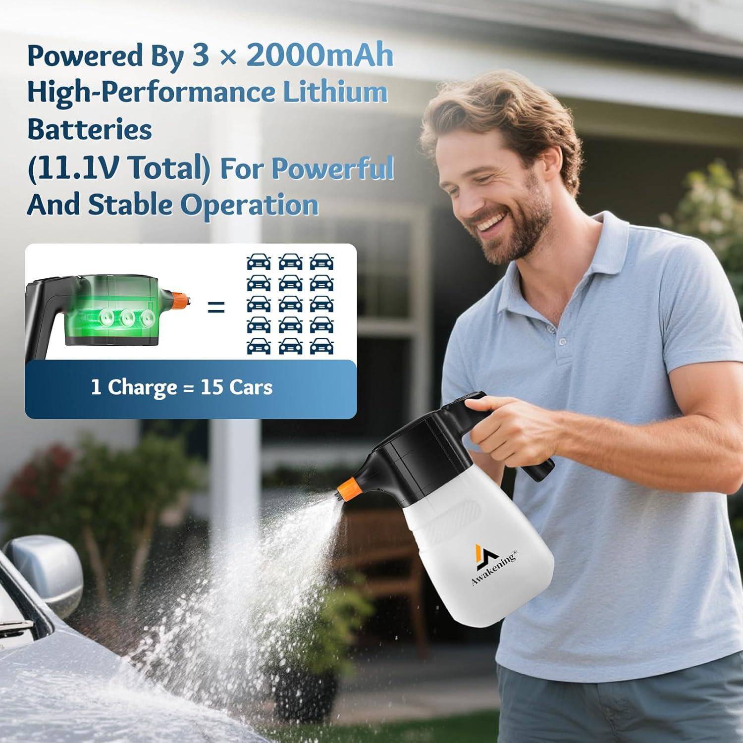 Pulverizador de Espuma Eléctrico DESPERTAR AW-03W 2L Inalámbrico