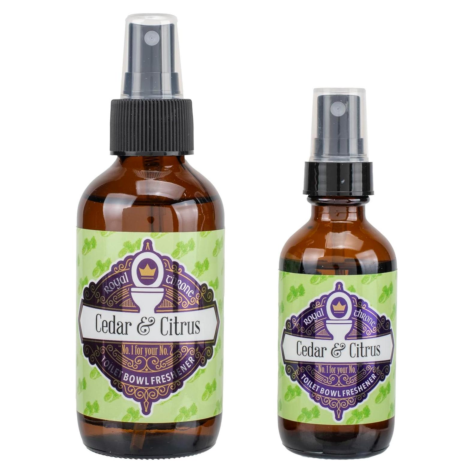 Spray para Inodoro Bourbon Royalty Cedro y Cítricos 2x118ml