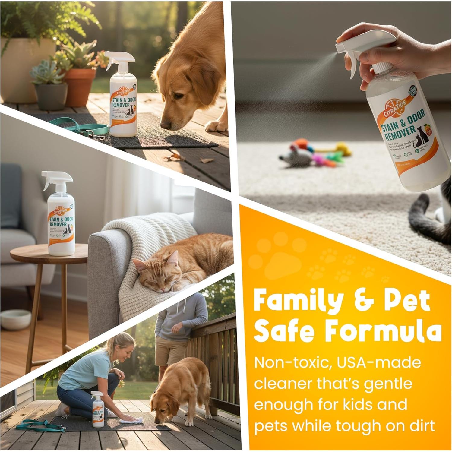 Removedor de Manchas y Olores para Mascotas Citrus 946ml