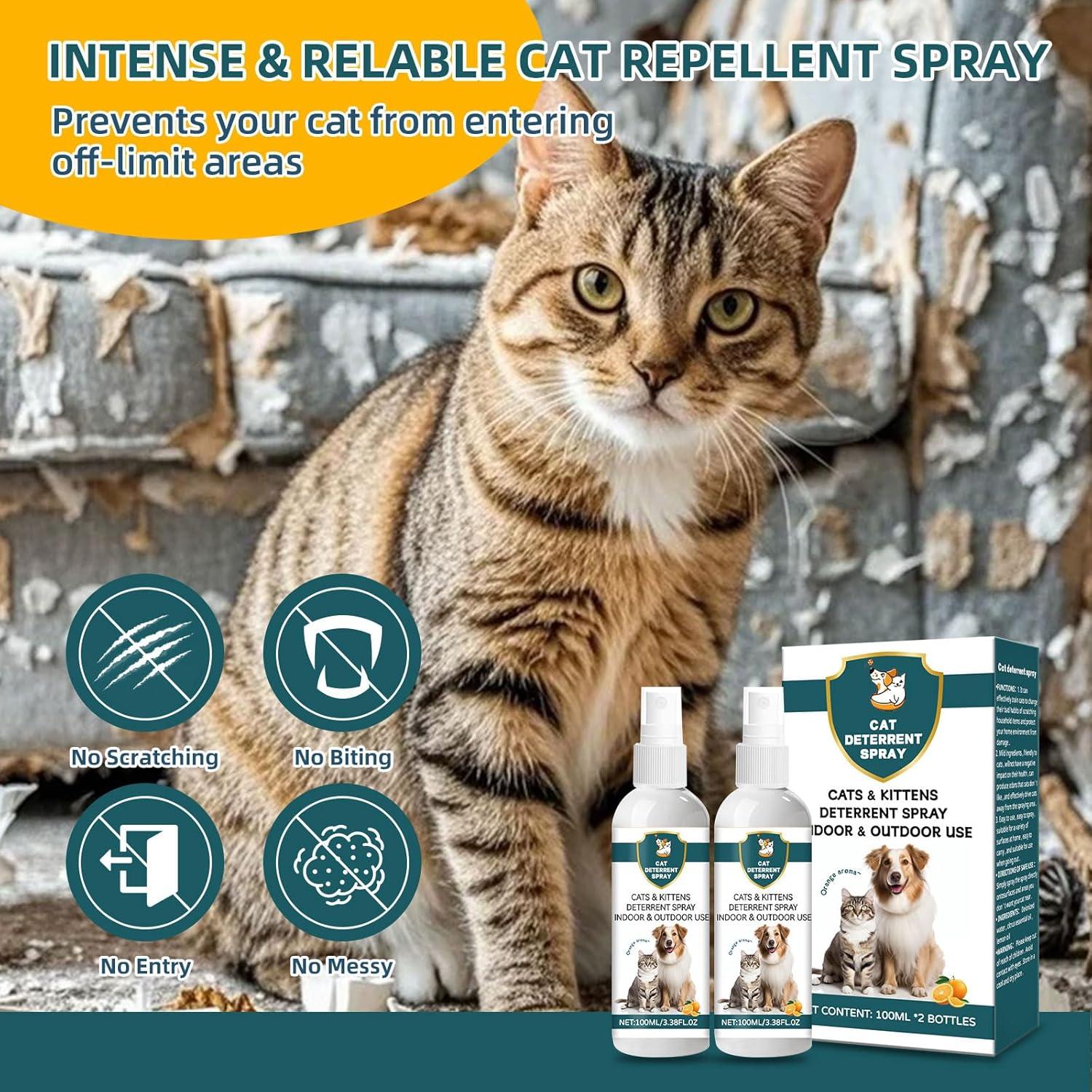 Spray Repelente para Gatos Genérico 200ML - Natural y Seguro