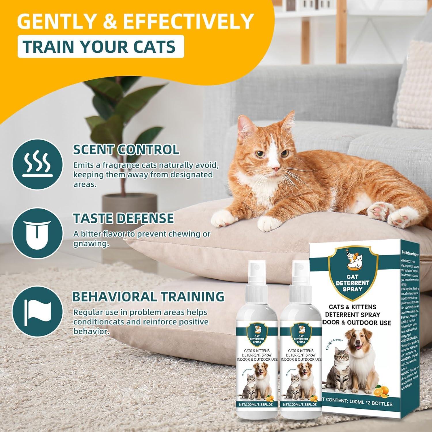 Spray Repelente para Gatos Genérico 200ML - Natural y Seguro