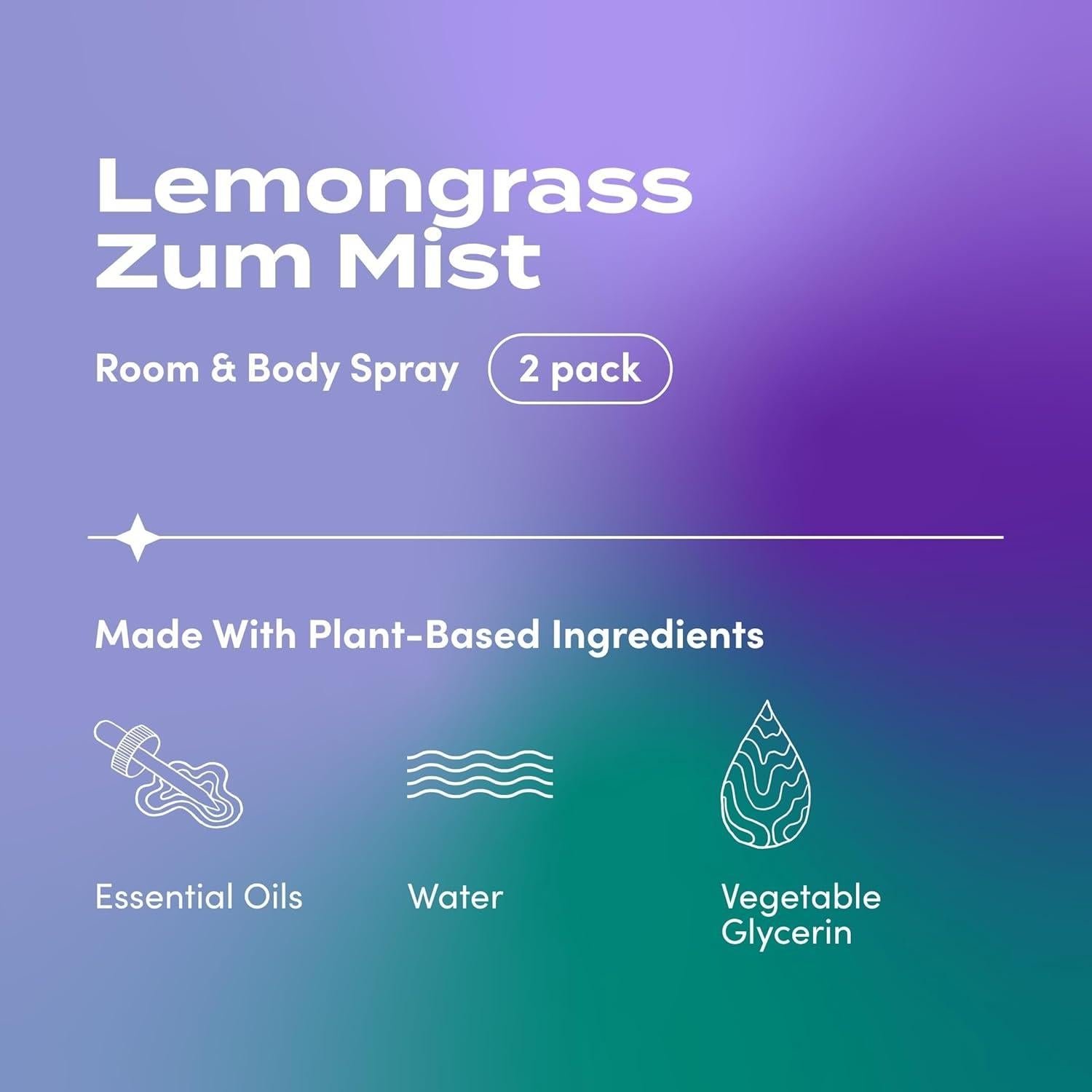 Spray Aromaterapia Indigo Wild Zum Mist 118 ml - Hierba de Limón