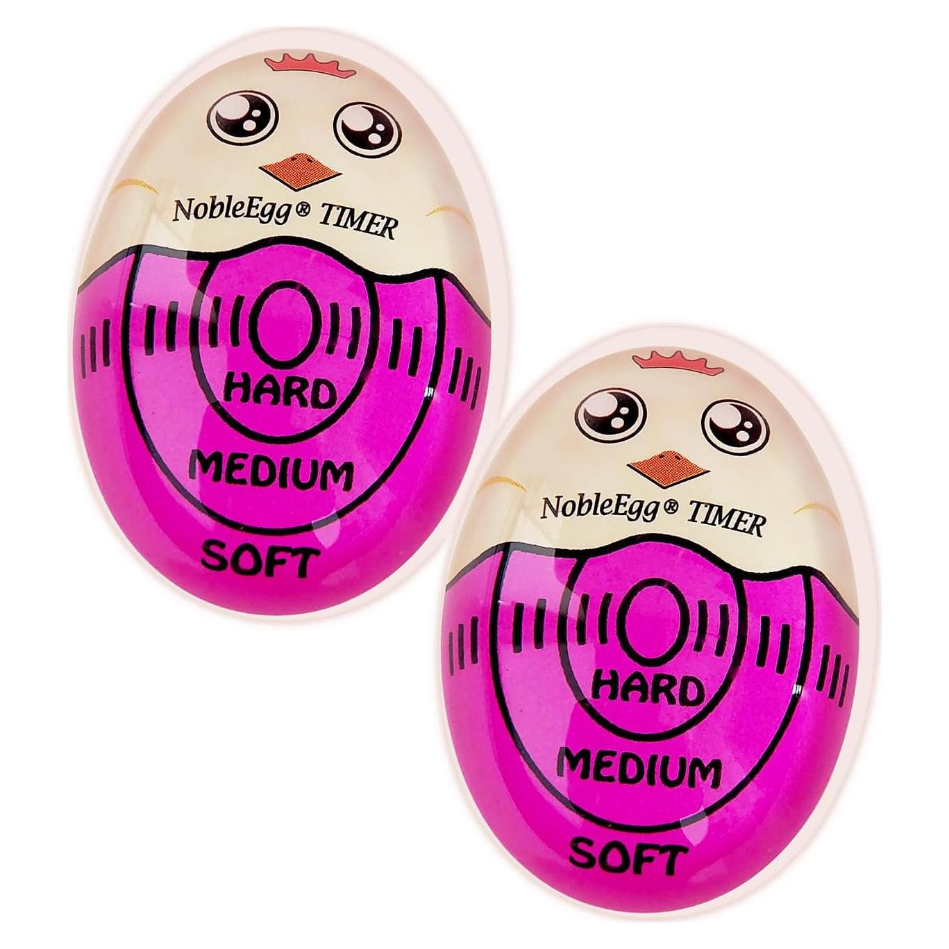 Temporizador de Huevos NobleEgg Púrpura - Hervido Blando, Medio y Duro