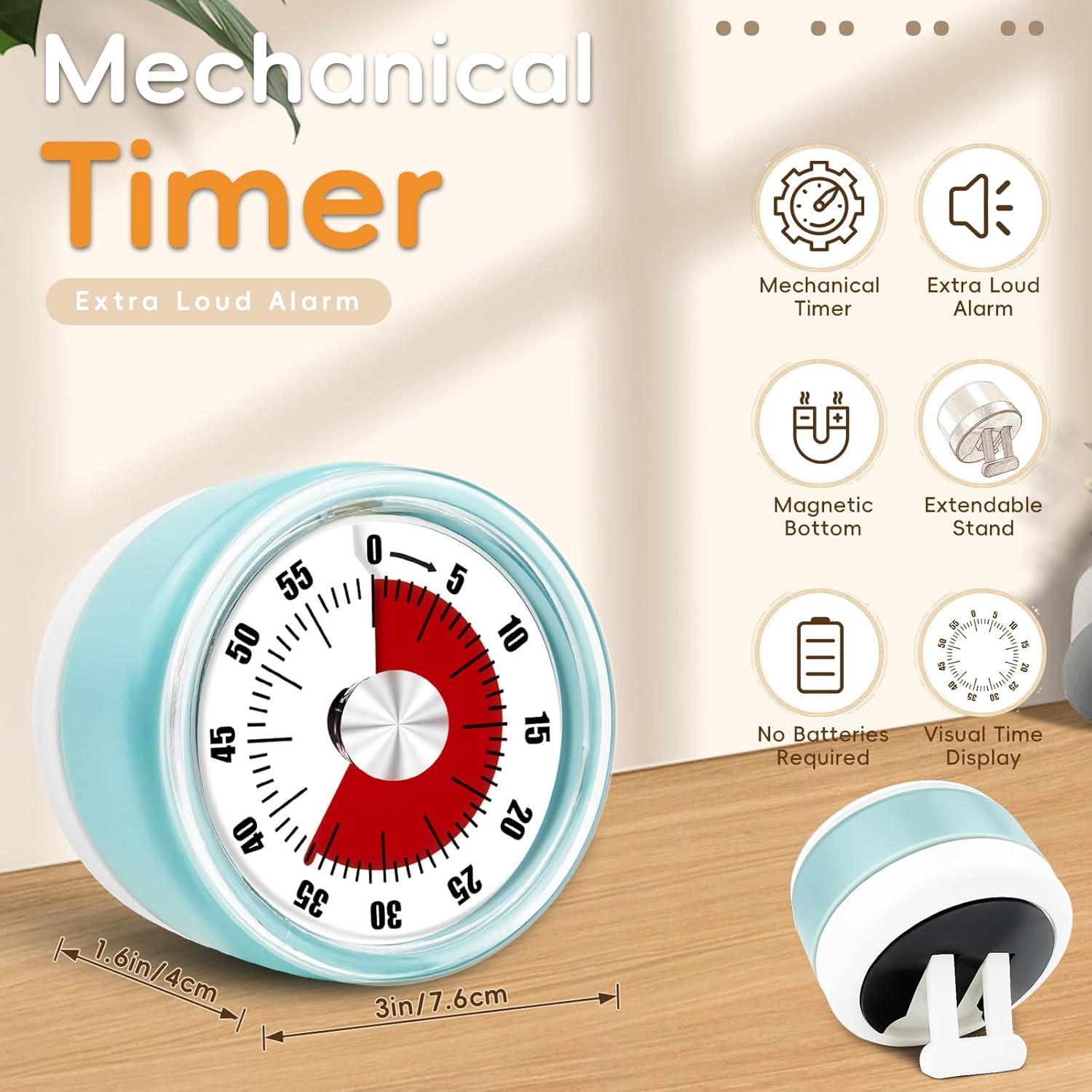 Temporizador de Cocina Mecánico Accoglie Azul 0-60 Minutos