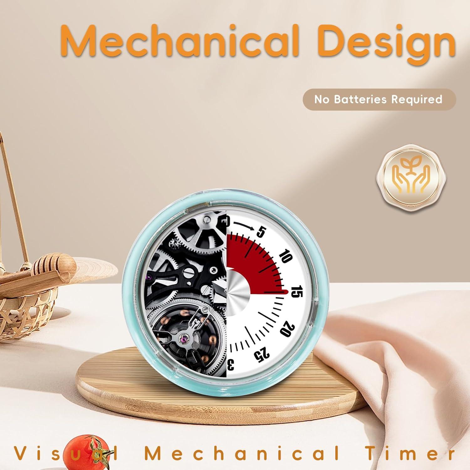 Temporizador de Cocina Mecánico Accoglie Azul 0-60 Minutos