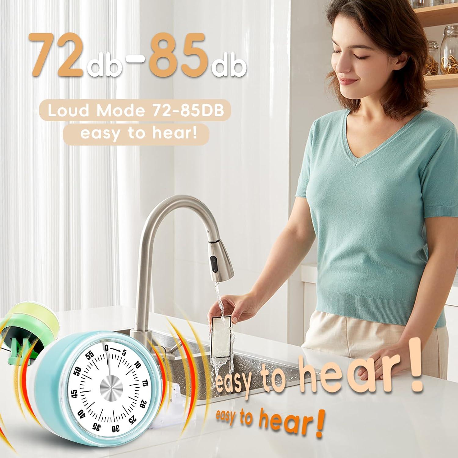 Temporizador de Cocina Mecánico Accoglie Azul 0-60 Minutos