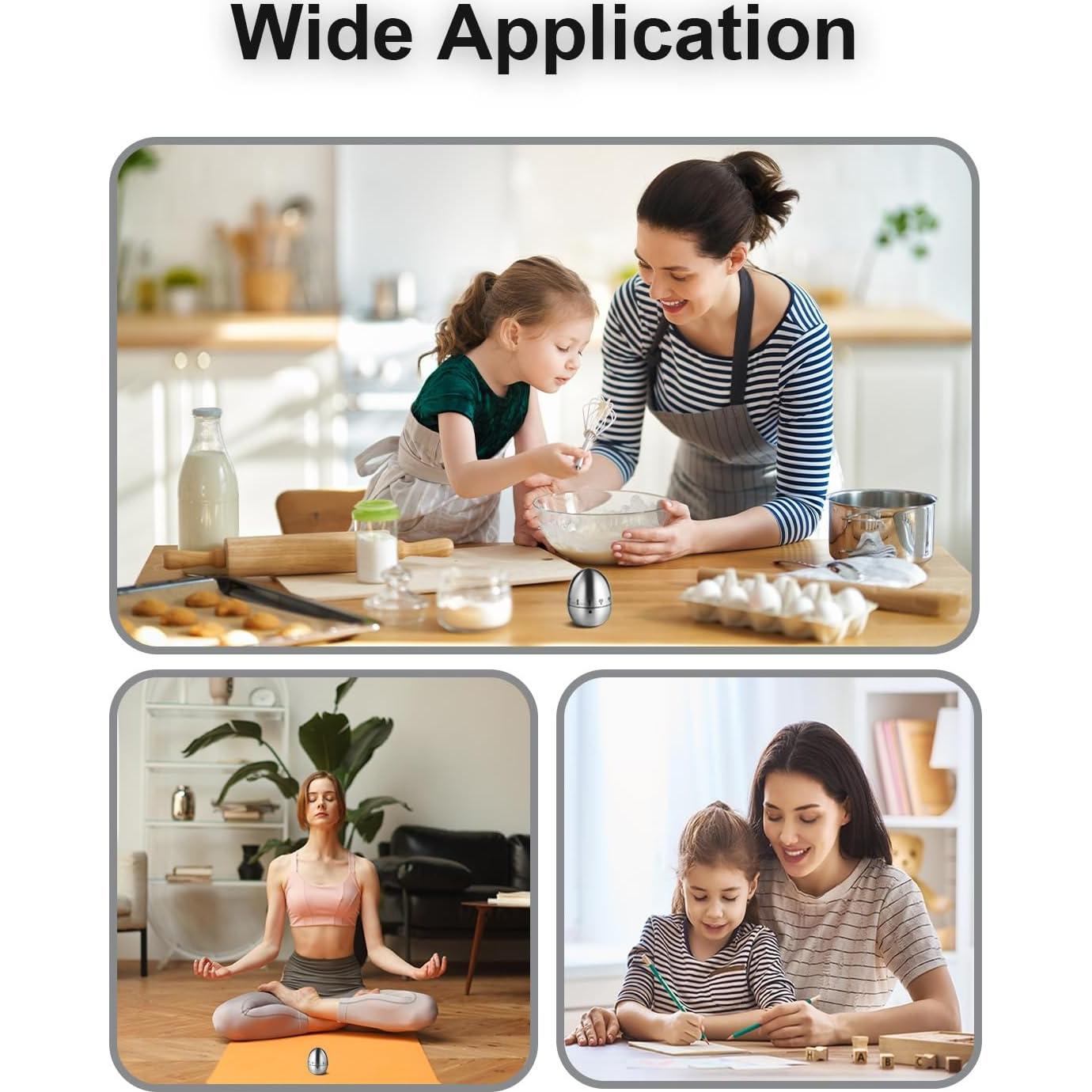 Temporizador Mecánico de Cocina INTRESTIN 60 Minutos Acero Inoxidable