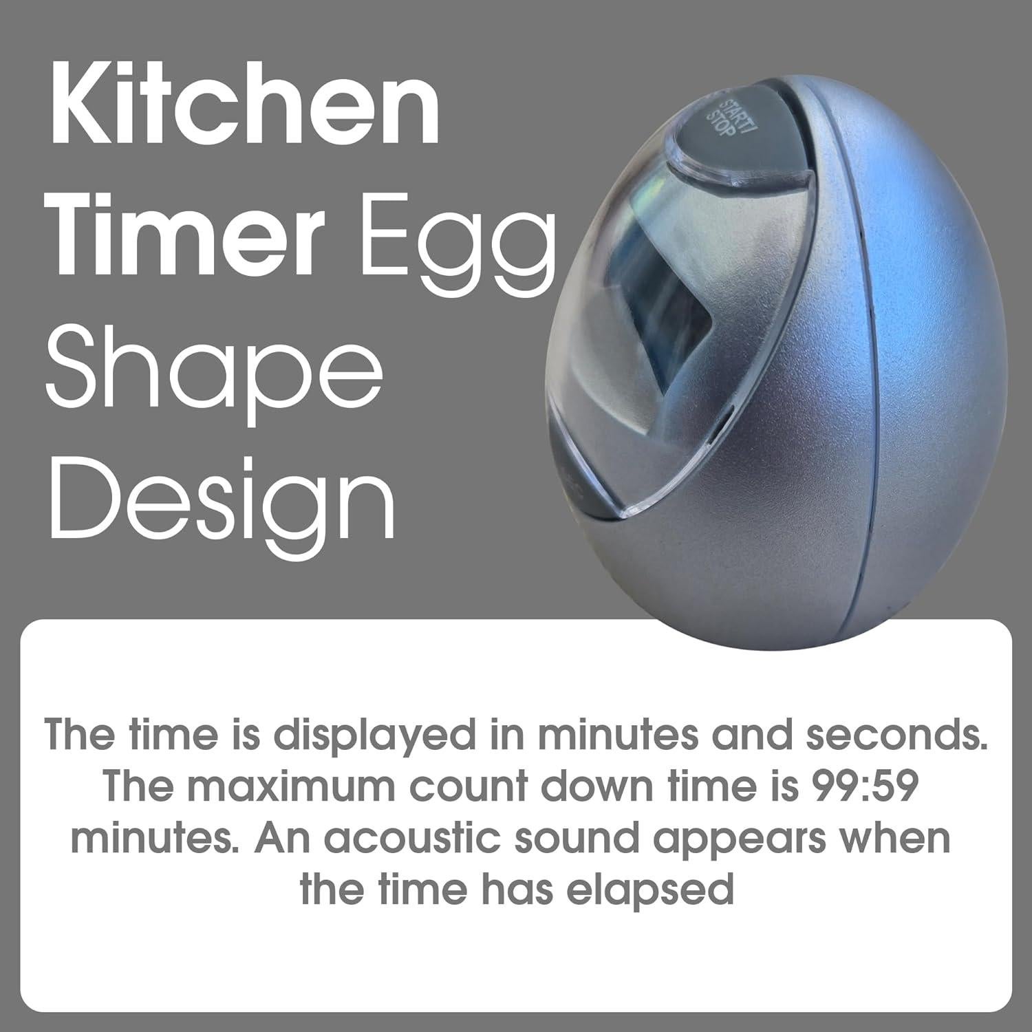 Temporizador Digital de Cocina US Office Elements Plateado