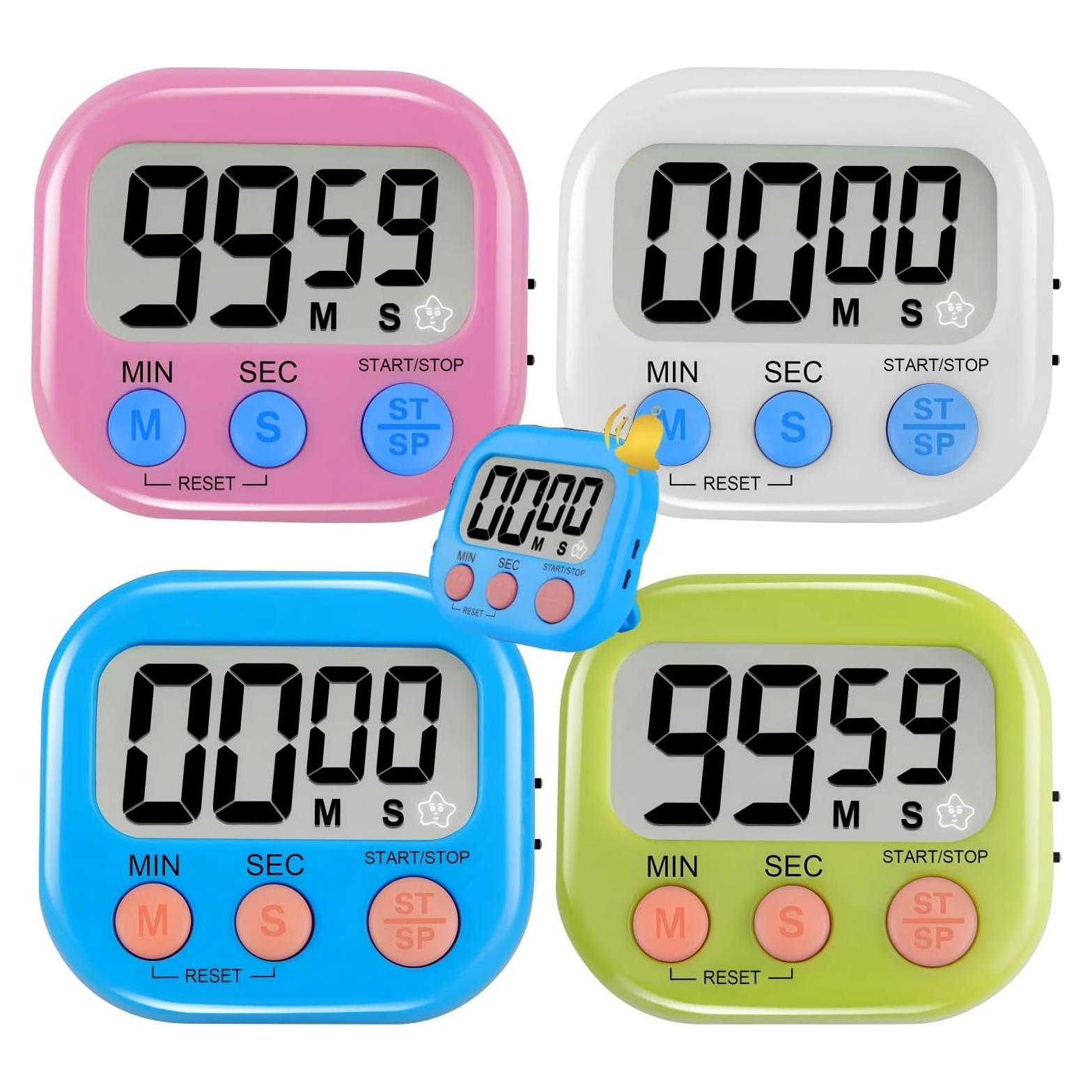 Temporizadores Digitales Multifuncionales Frymmx - 4 Piezas