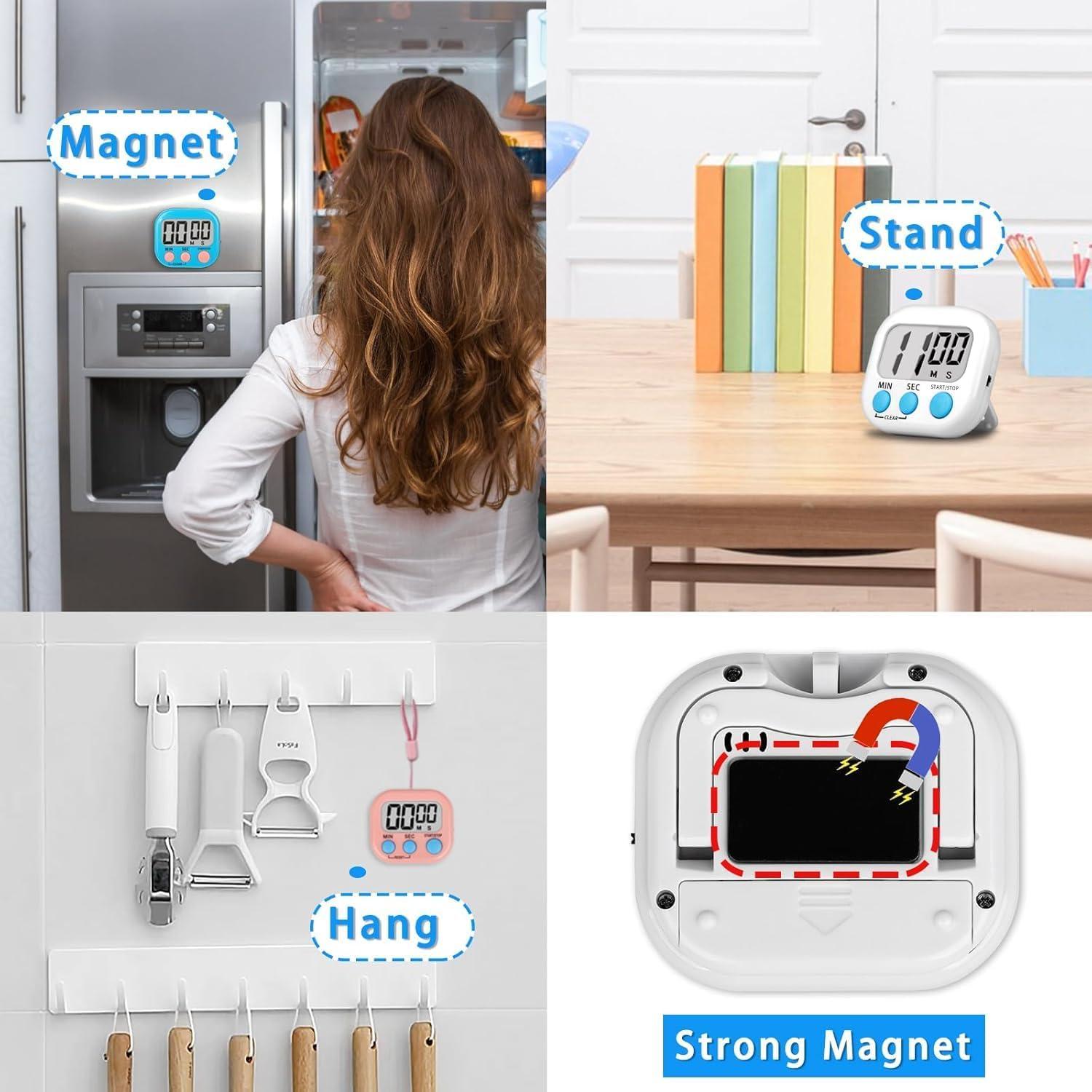 Temporizadores Digitales Multifuncionales Frymmx - 4 Piezas