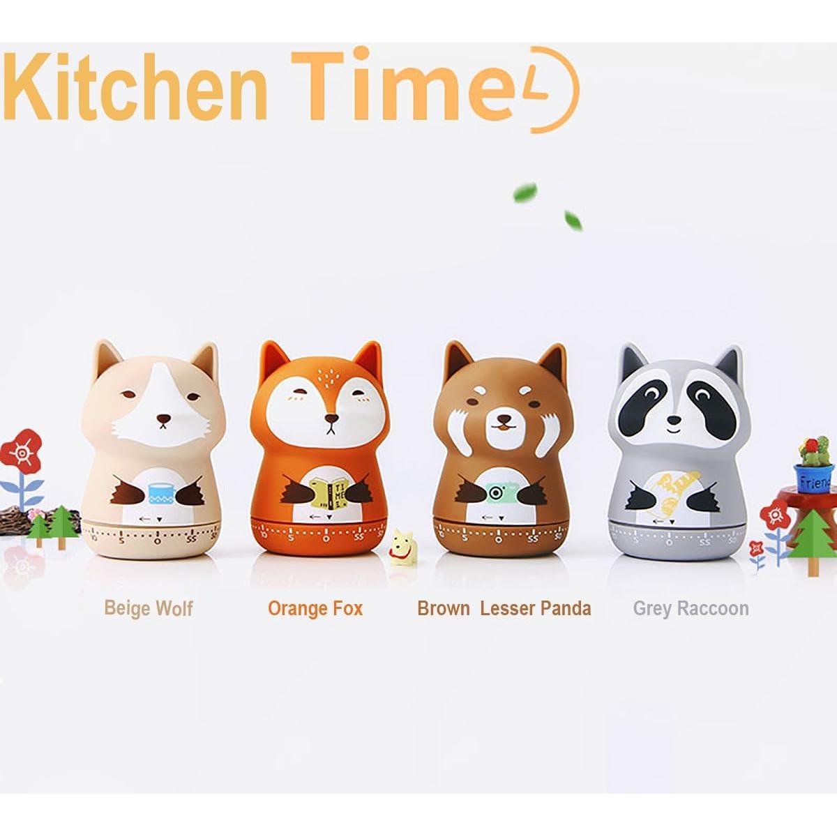 Temporizador de Cocina Mecánico WEUPTOK Zorro 60 Minutos