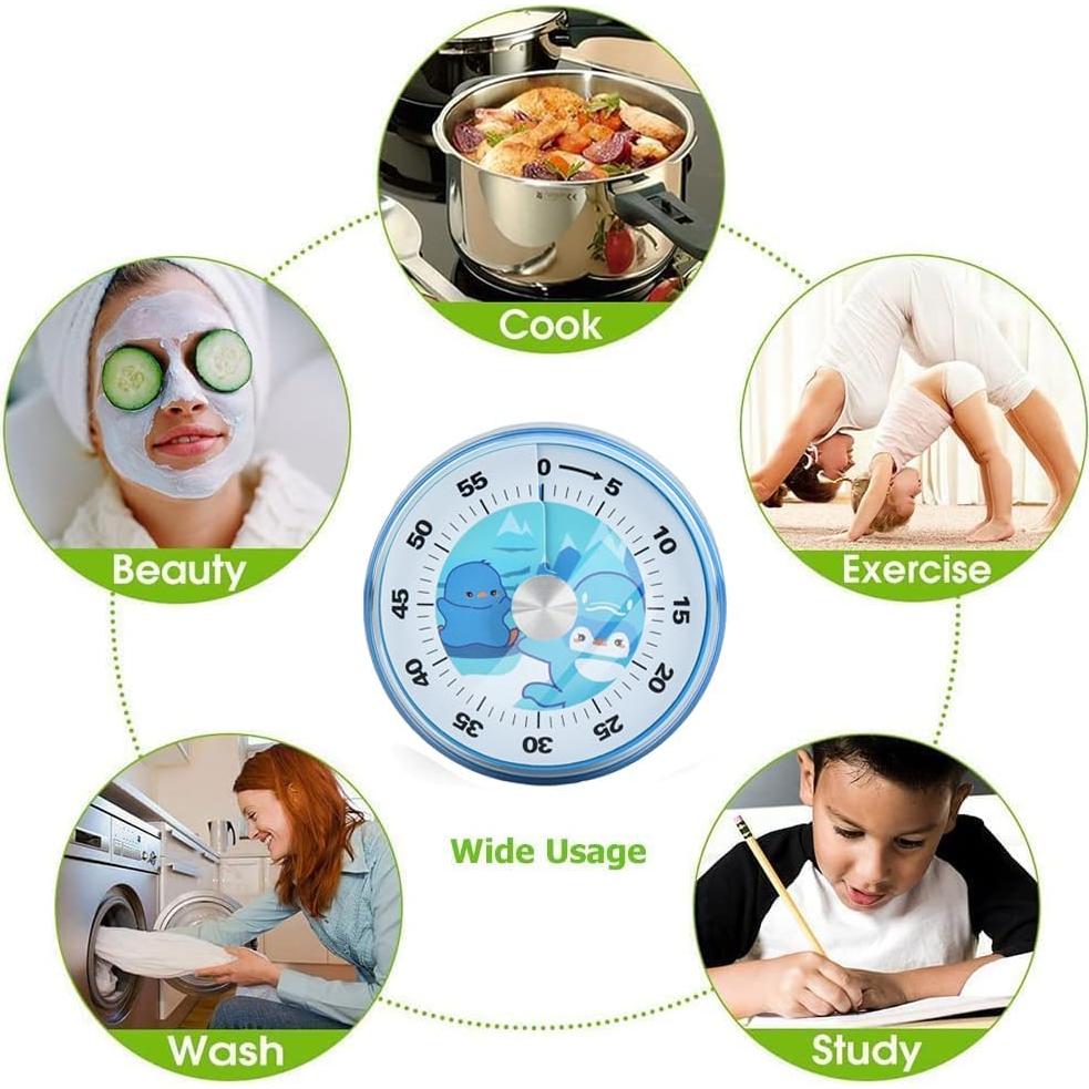 Temporizador de Cocina Mecánico WEUPTOK Pingüino 60 Minutos