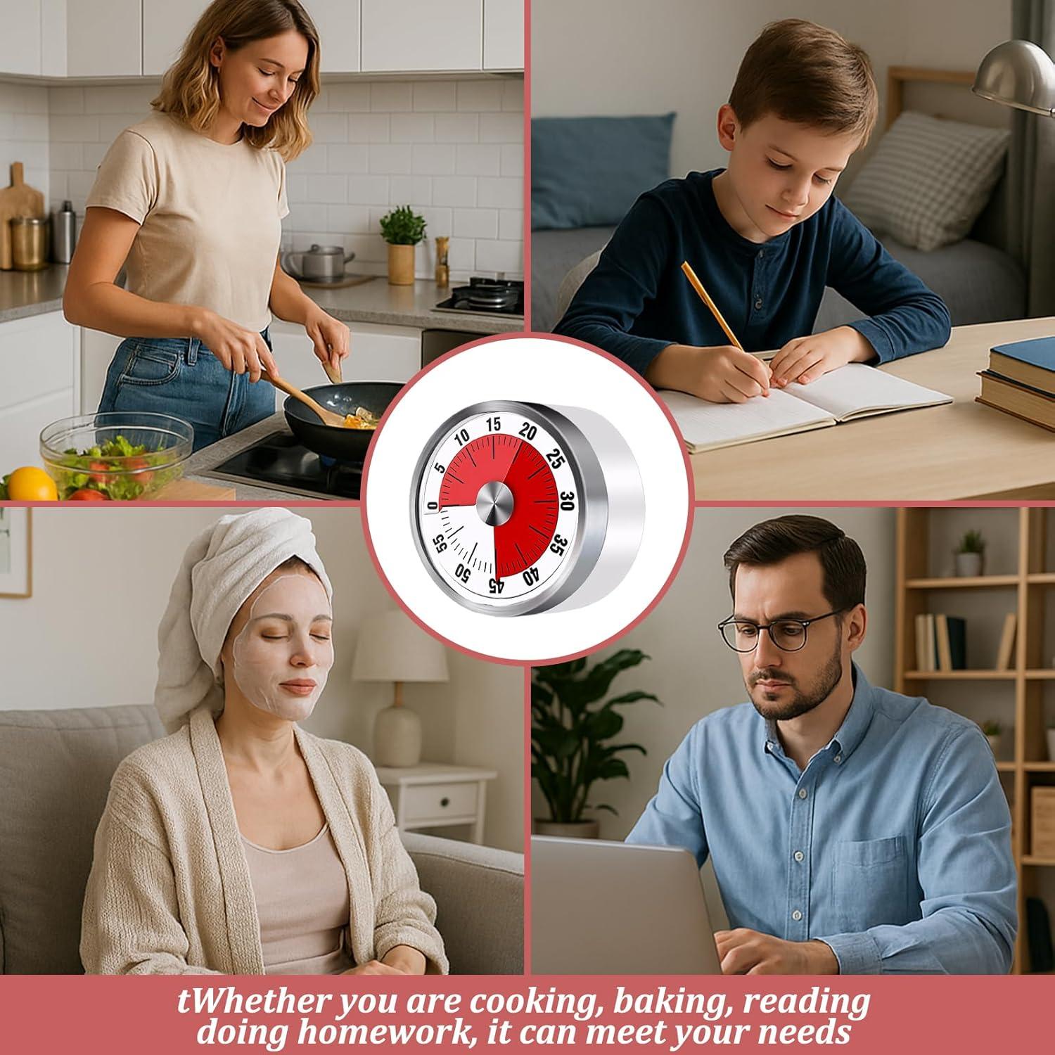 Temporizador de Cocina Visual Mecánico Hinbkenla 125g