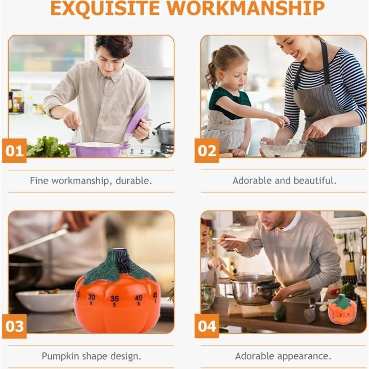 Temporizador de Calabaza Gadpiparty 60 Minutos Mecánico Decorativo