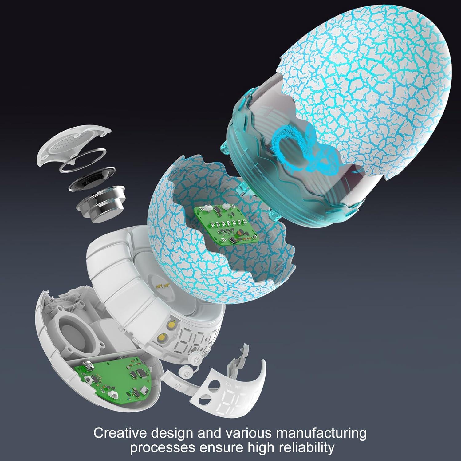 Reloj Despertador MTDYHY con Luz de Amanecer y Altavoz Bluetooth