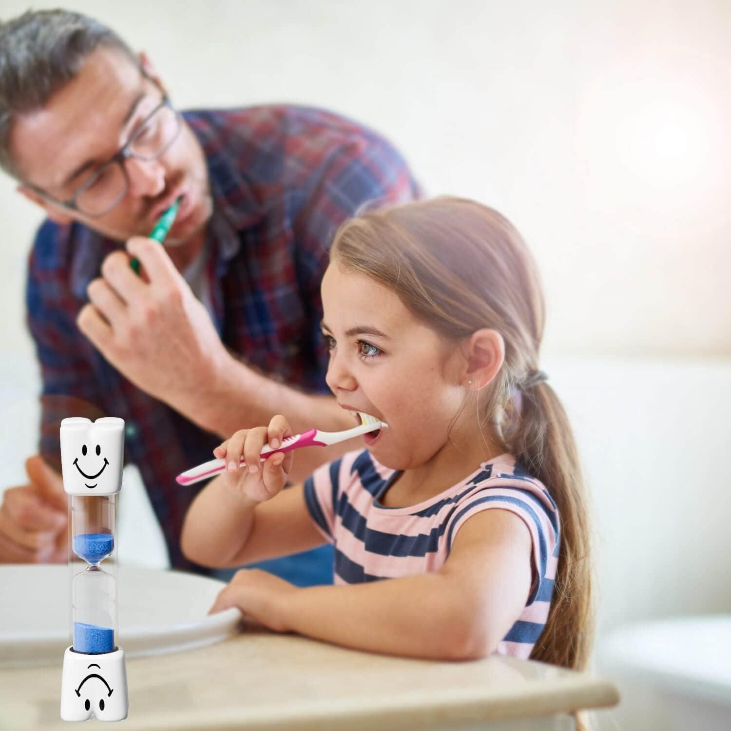 Reloj de Arena 2 Minutos YLTIMER para Niños - Set 2 Piezas