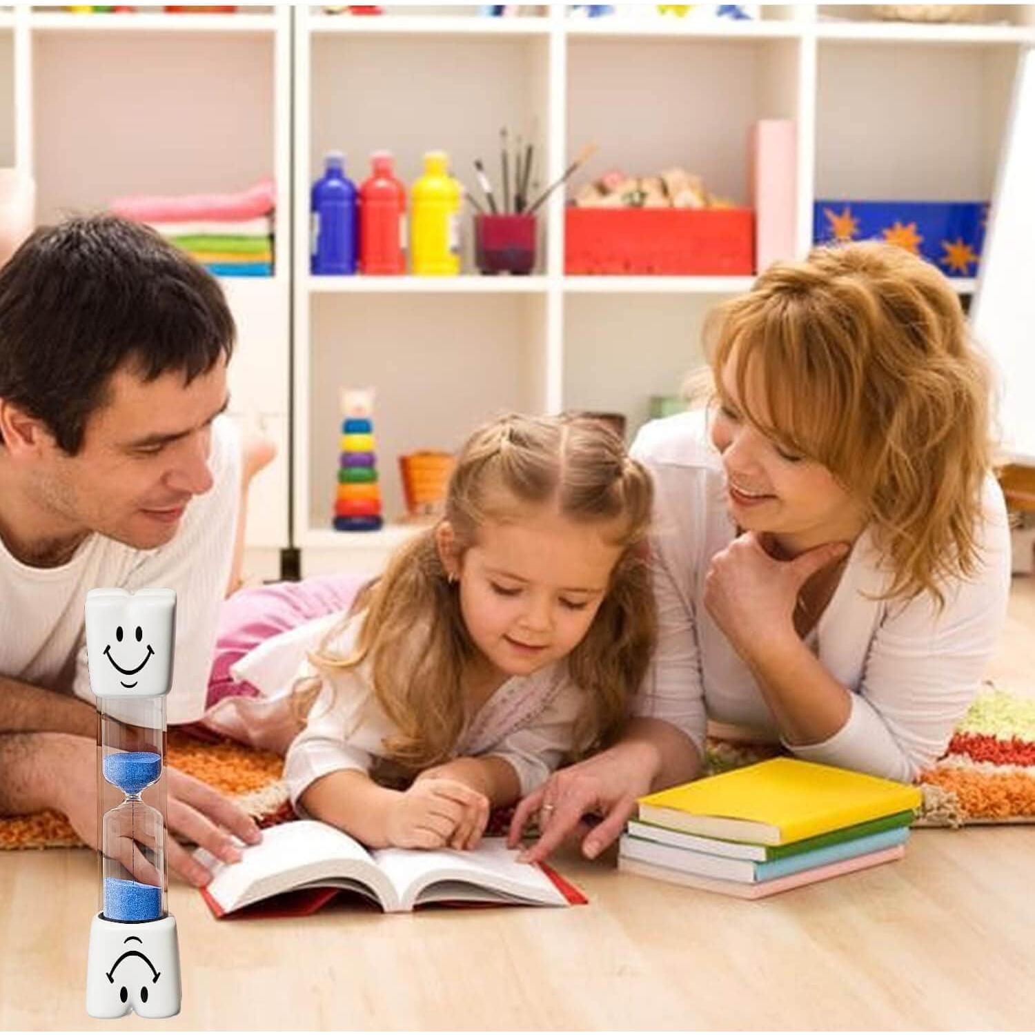 Reloj de Arena 2 Minutos YLTIMER para Niños - Set 2 Piezas