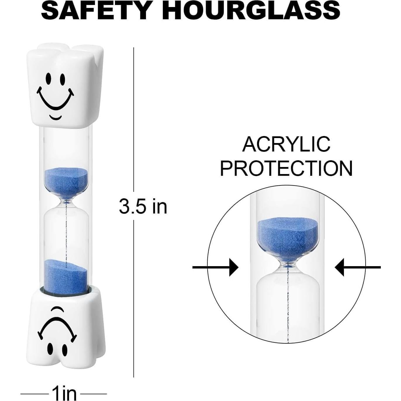 Reloj de Arena 2 Minutos YLTIMER para Niños - Set 2 Piezas