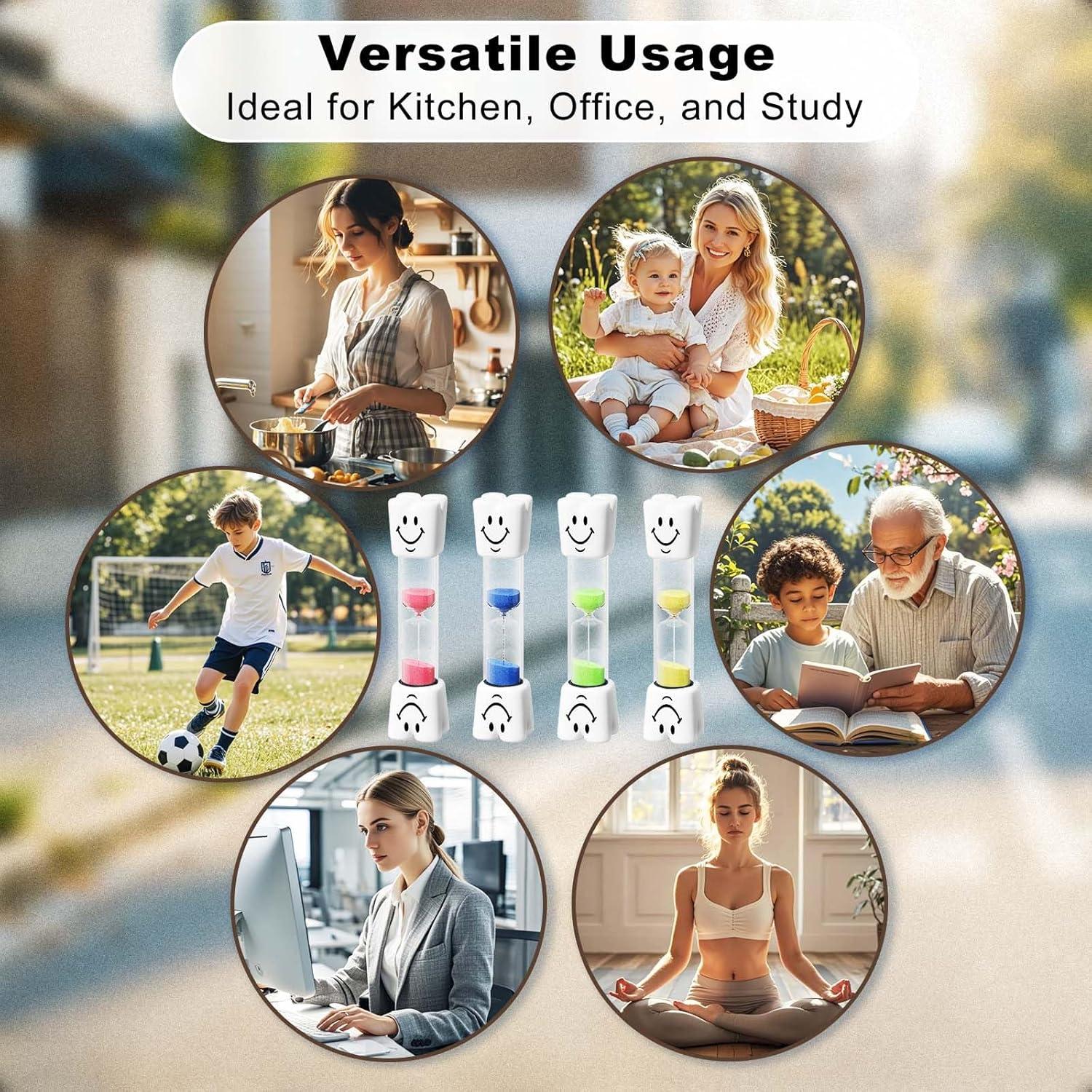 Reloj de Arena 2 Minutos YLTIMER para Niños - Set 2 Piezas