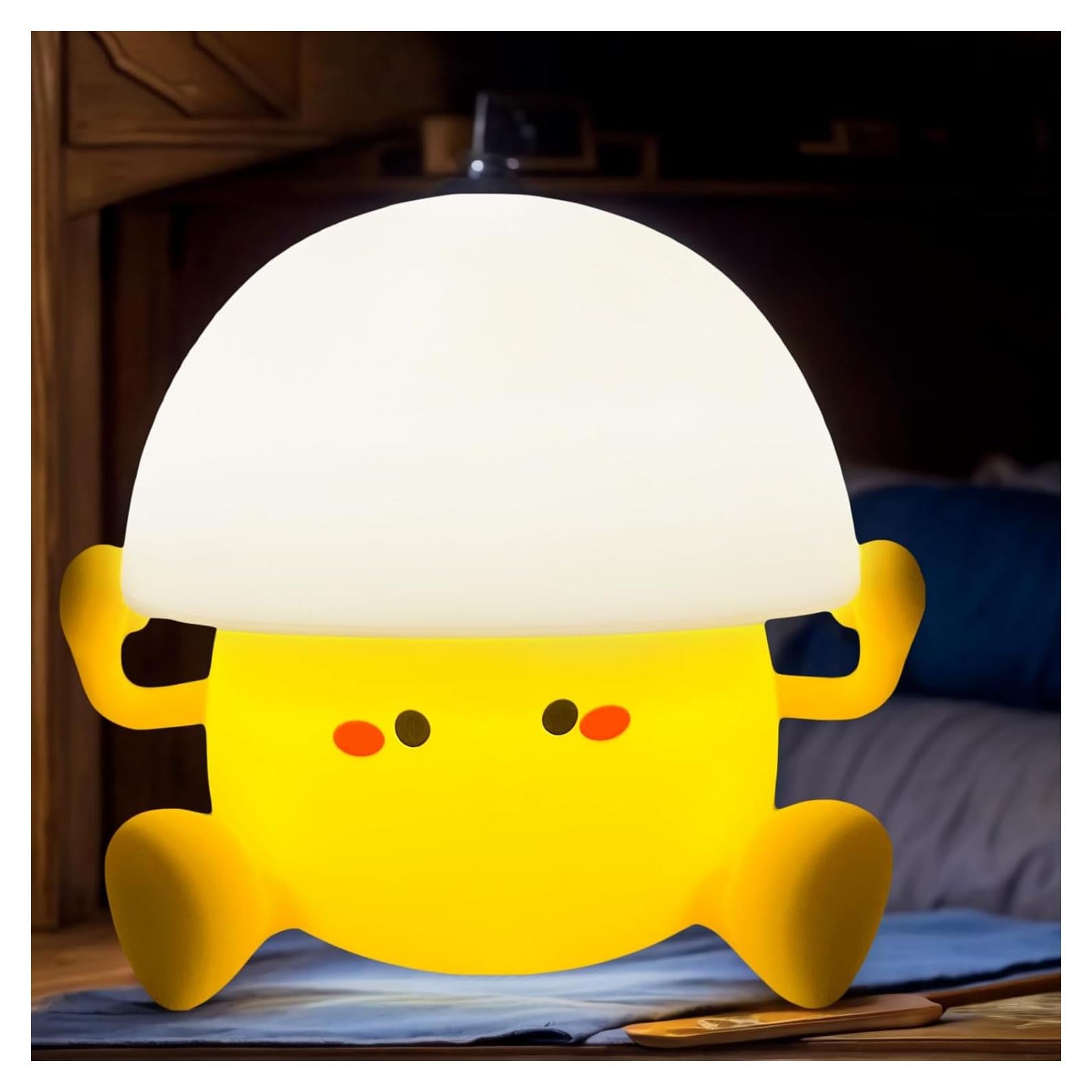 Luz Nocturna Silicona Amacavix Yema de Huevo 3 Brillos