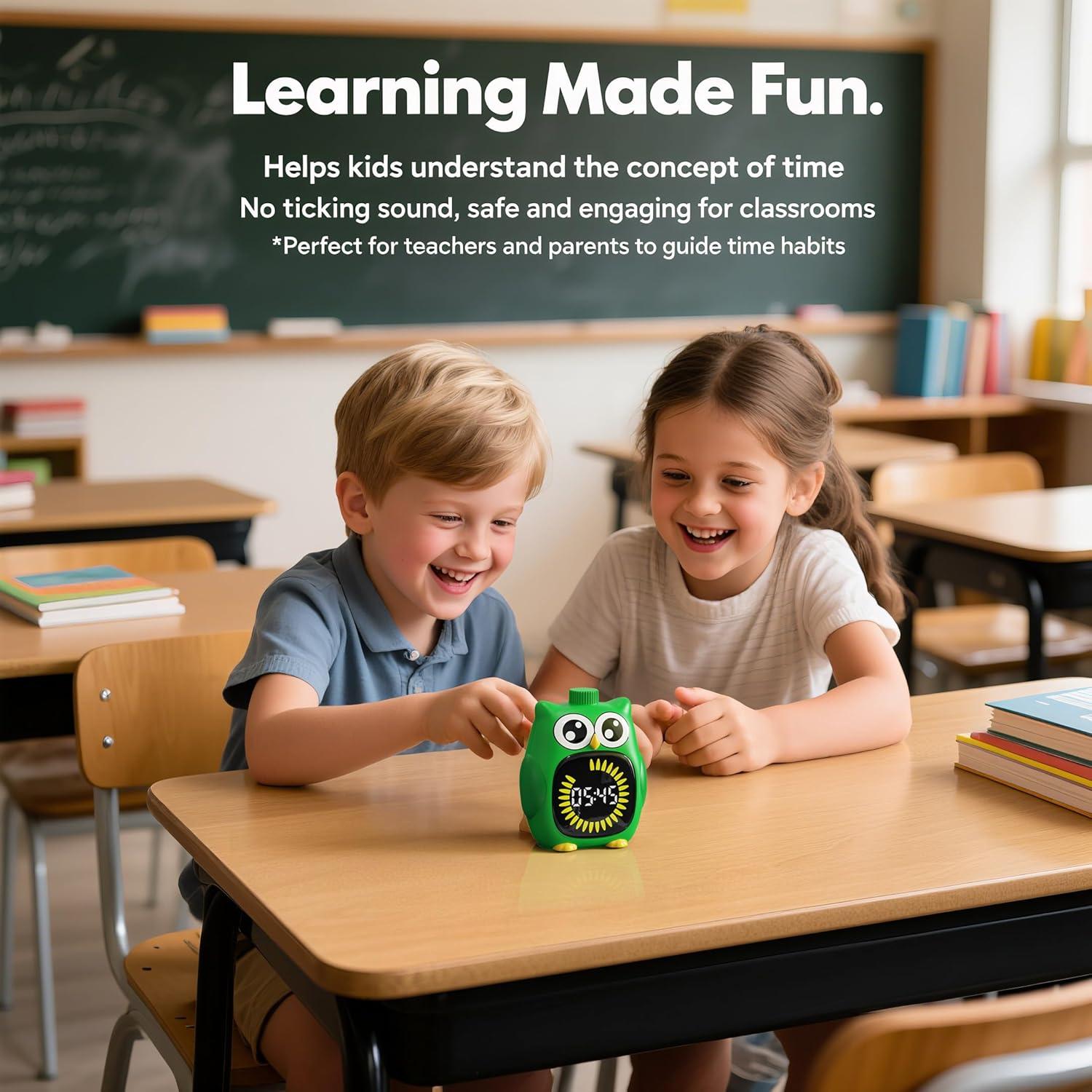 Temporizador Visual Doli Yearning Búho Digital 99 Minutos Verde