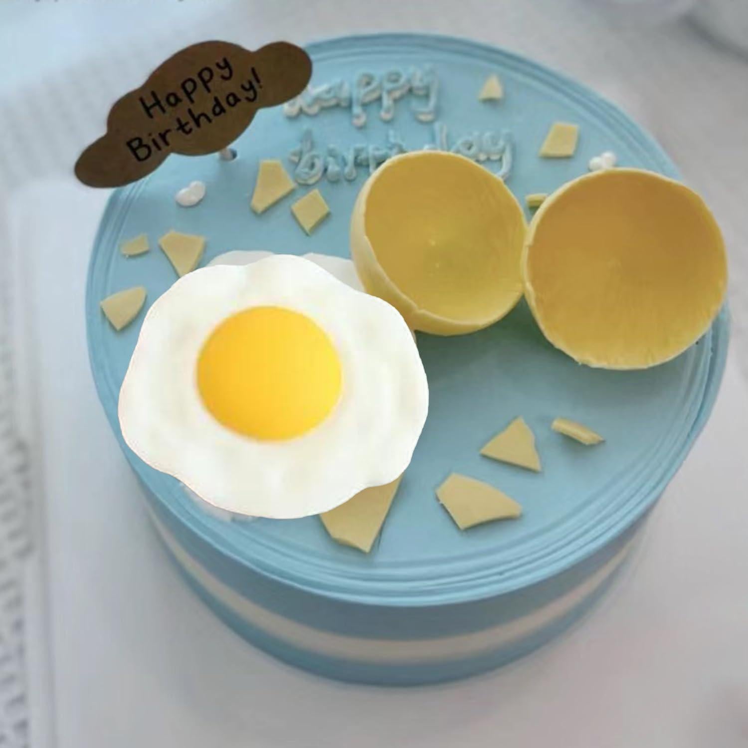 Egg Silicone Molds Poached Egg Fondant Molds For Cake Decoration Cupcake Topper Chocolate Candy Gum Paste Polymer Clay