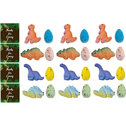 Set 24 Decoraciones de Azúcar Comestibles Dinosaurio 2.54 cm